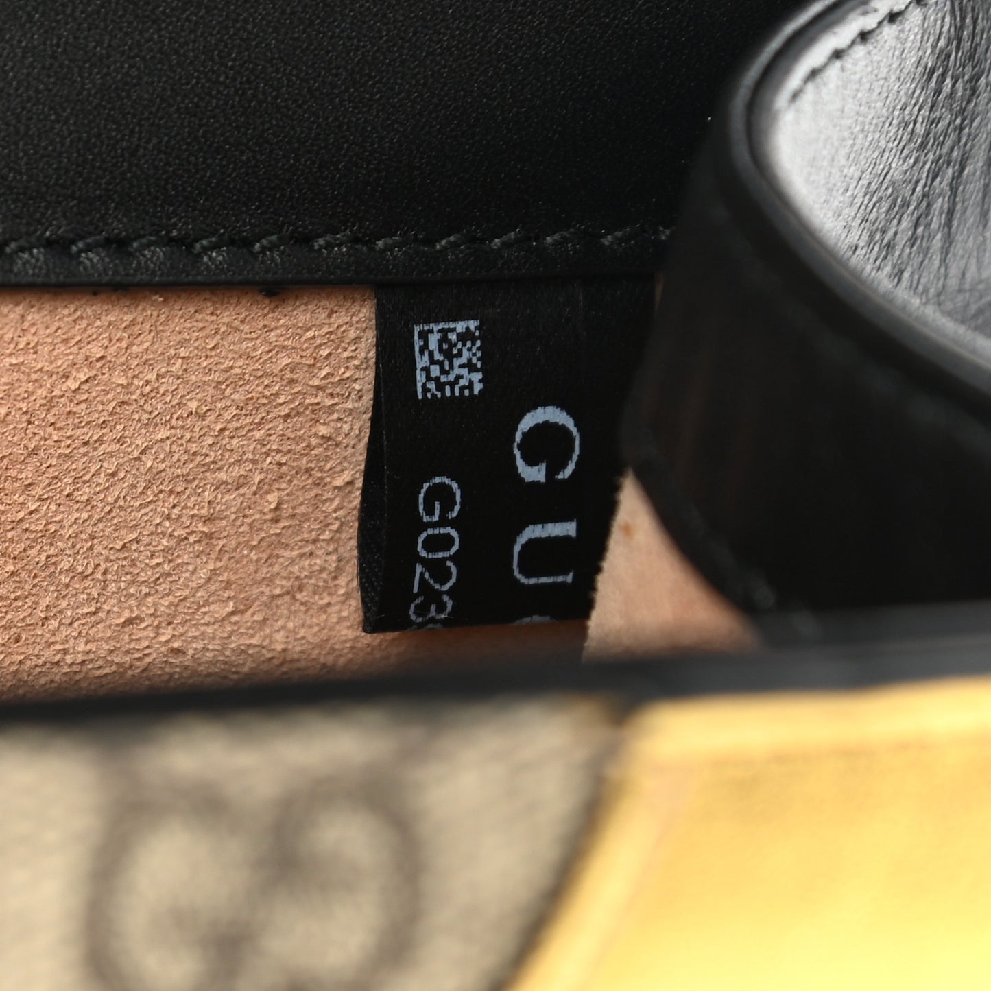 GG Supreme Monogram Small Osiride Shoulder Bag Black Gold