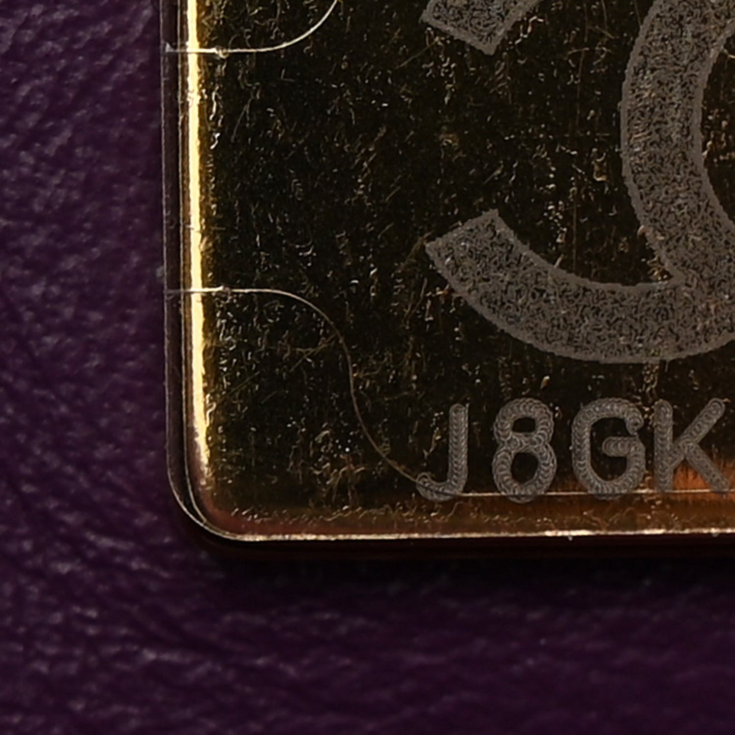 Shearling Lambskin Quilted Flap Purple