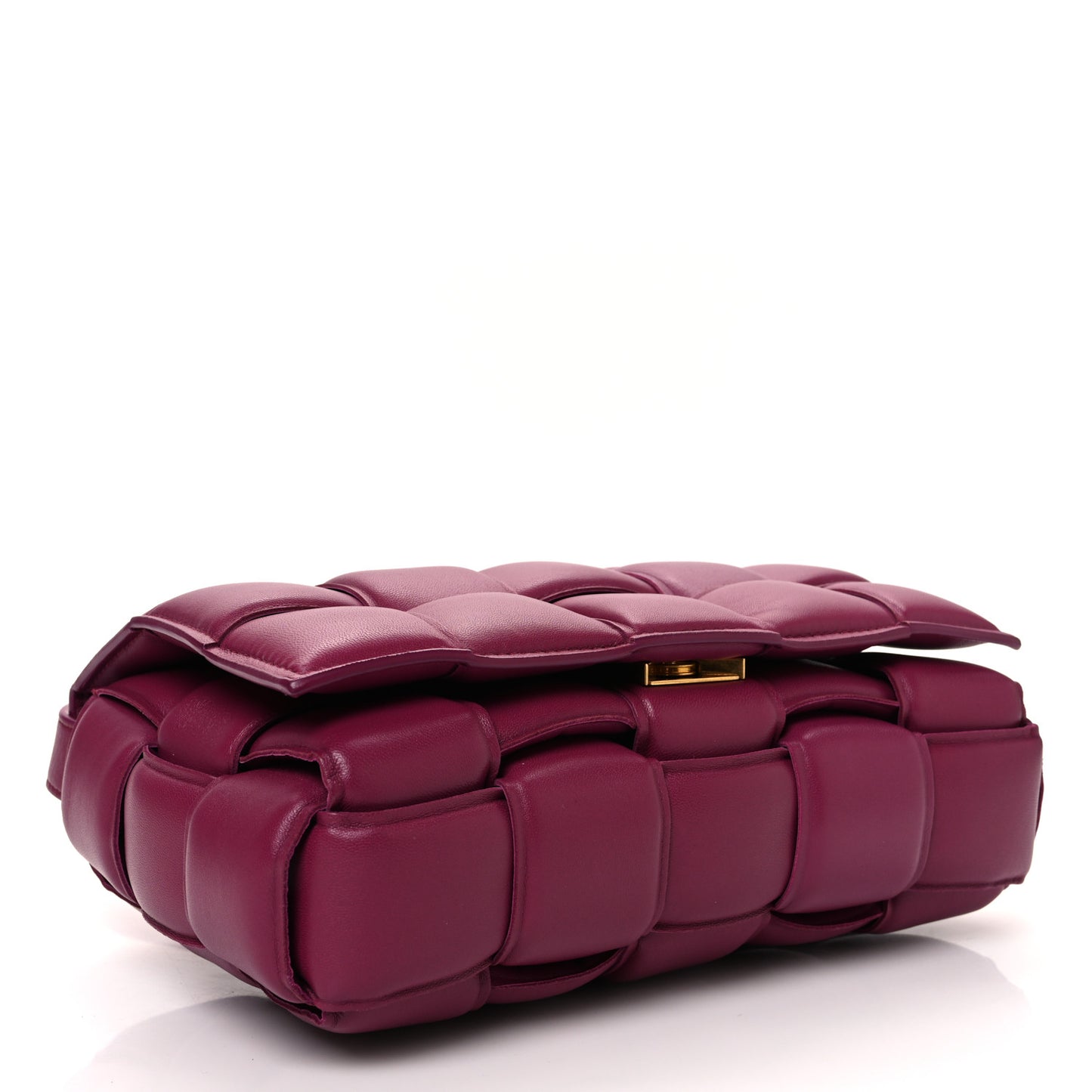 Nappa Maxi Intrecciato Padded Cassette Crossbody Bag Cinnabar