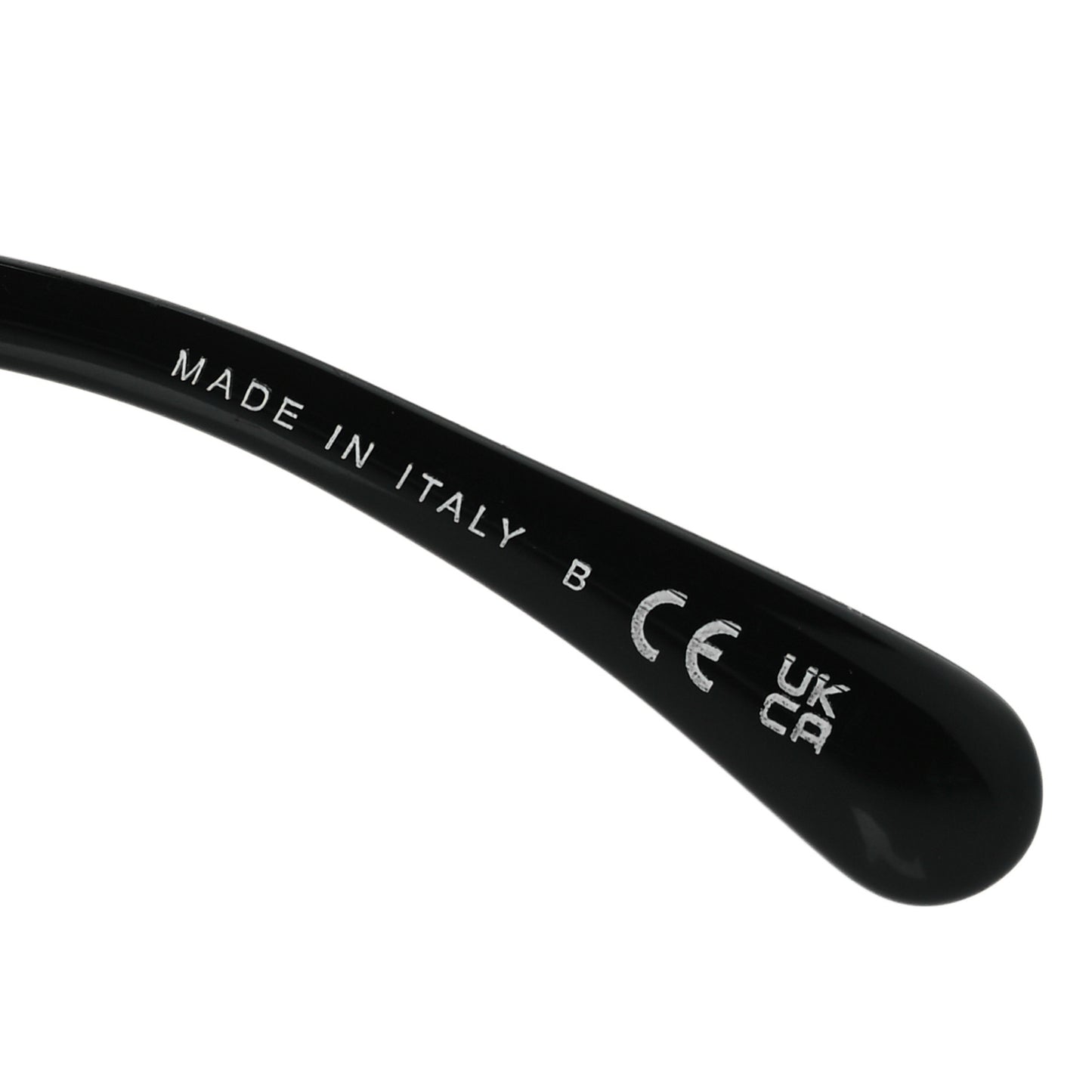 Acetate Strass Square Sunglasses 5422-B-A Black White