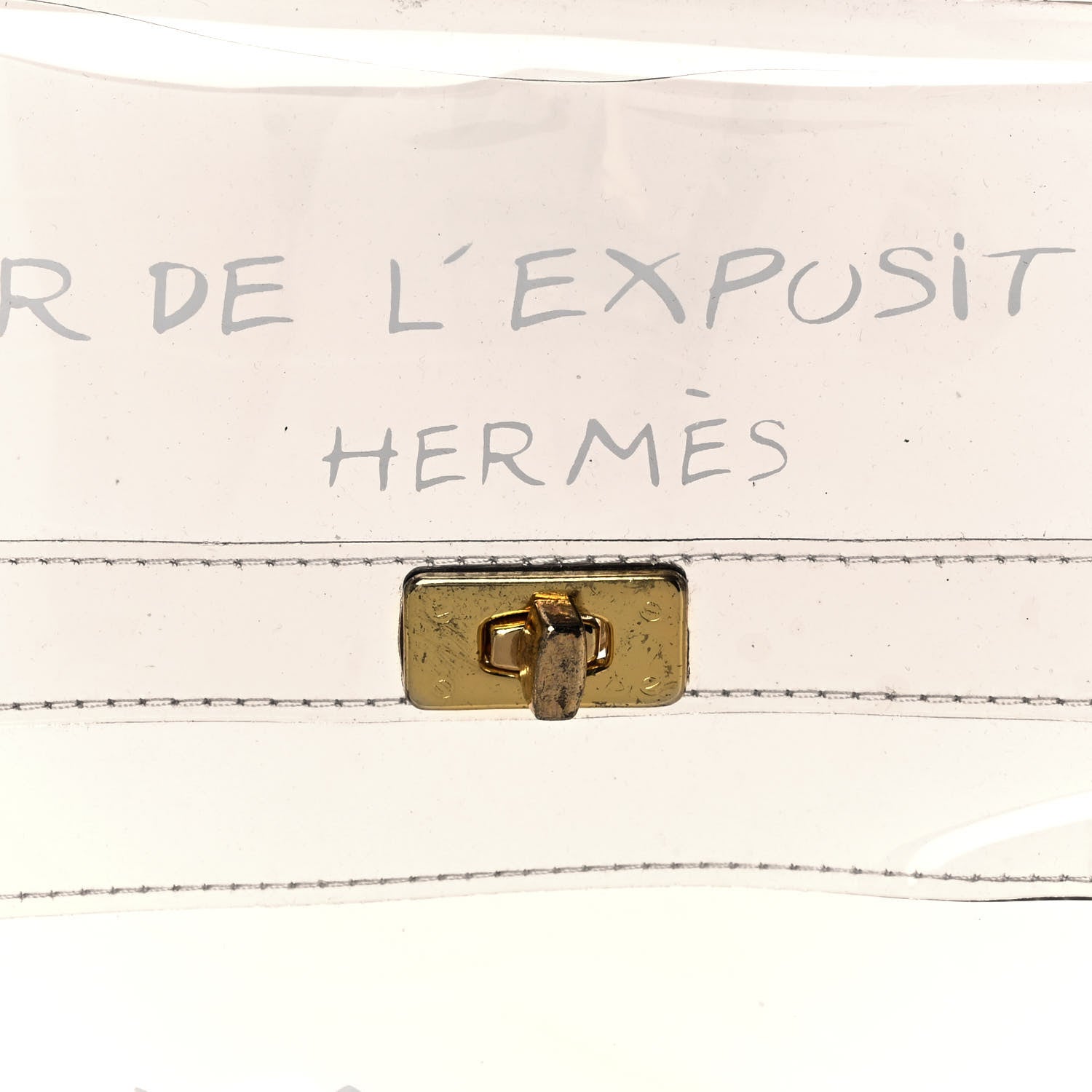 Hermes Vinyl Souvenir De L'Exposition Kelly Transparent 6 of 9