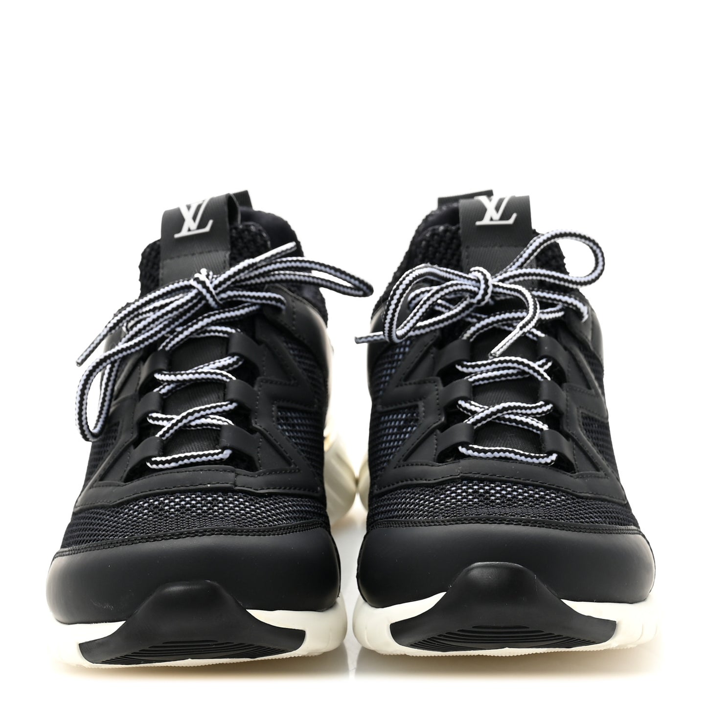 Technical Nylon Monogram Rubber Aftergame Sneakers 36 Black
