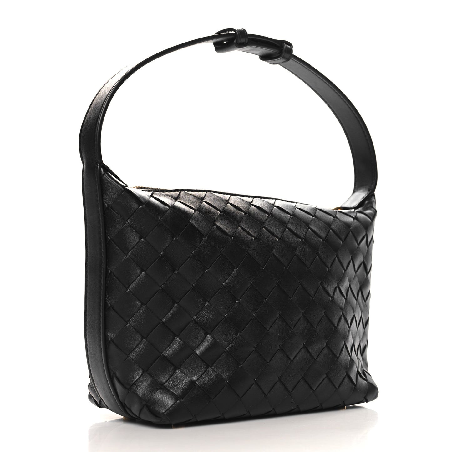 Calfskin Nappa Intrecciato Mini Wallace Black