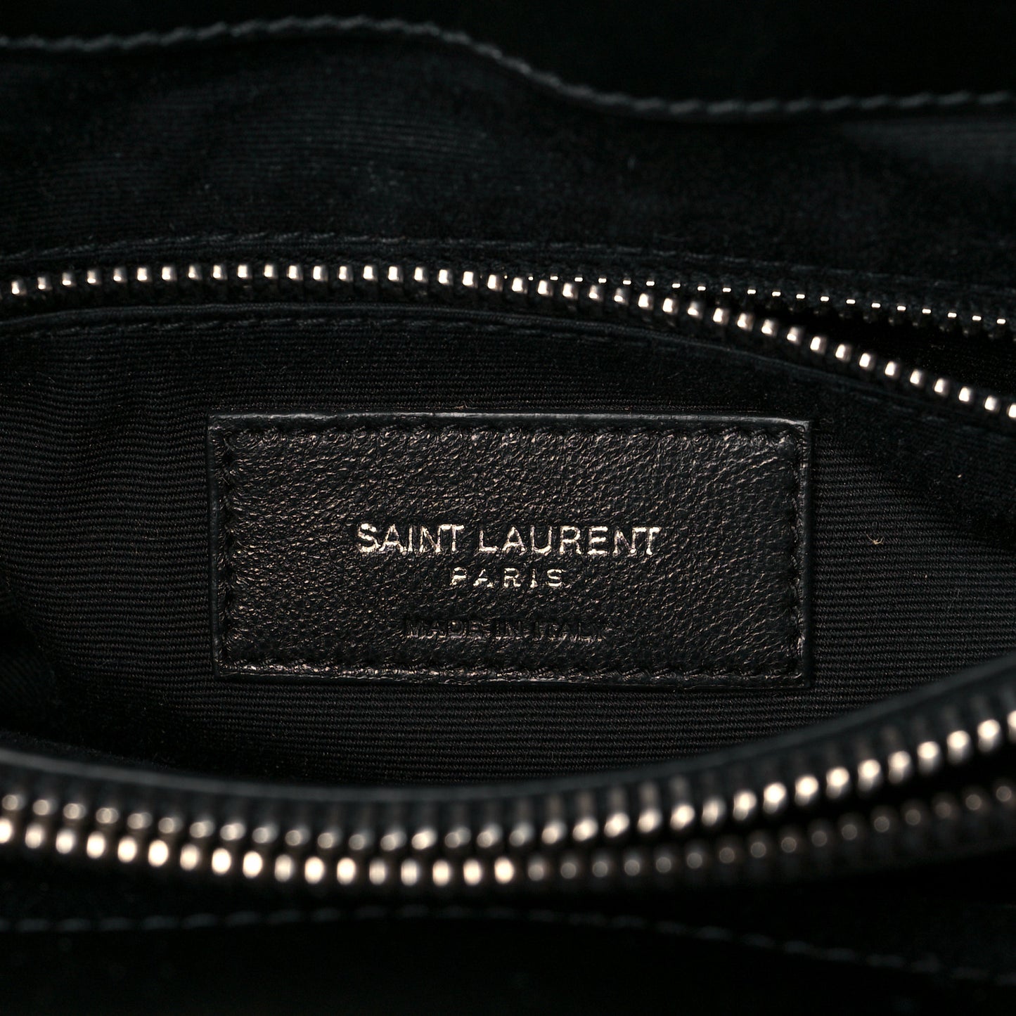 Calfskin Y Quilted Monogram Medium Loulou Satchel Black