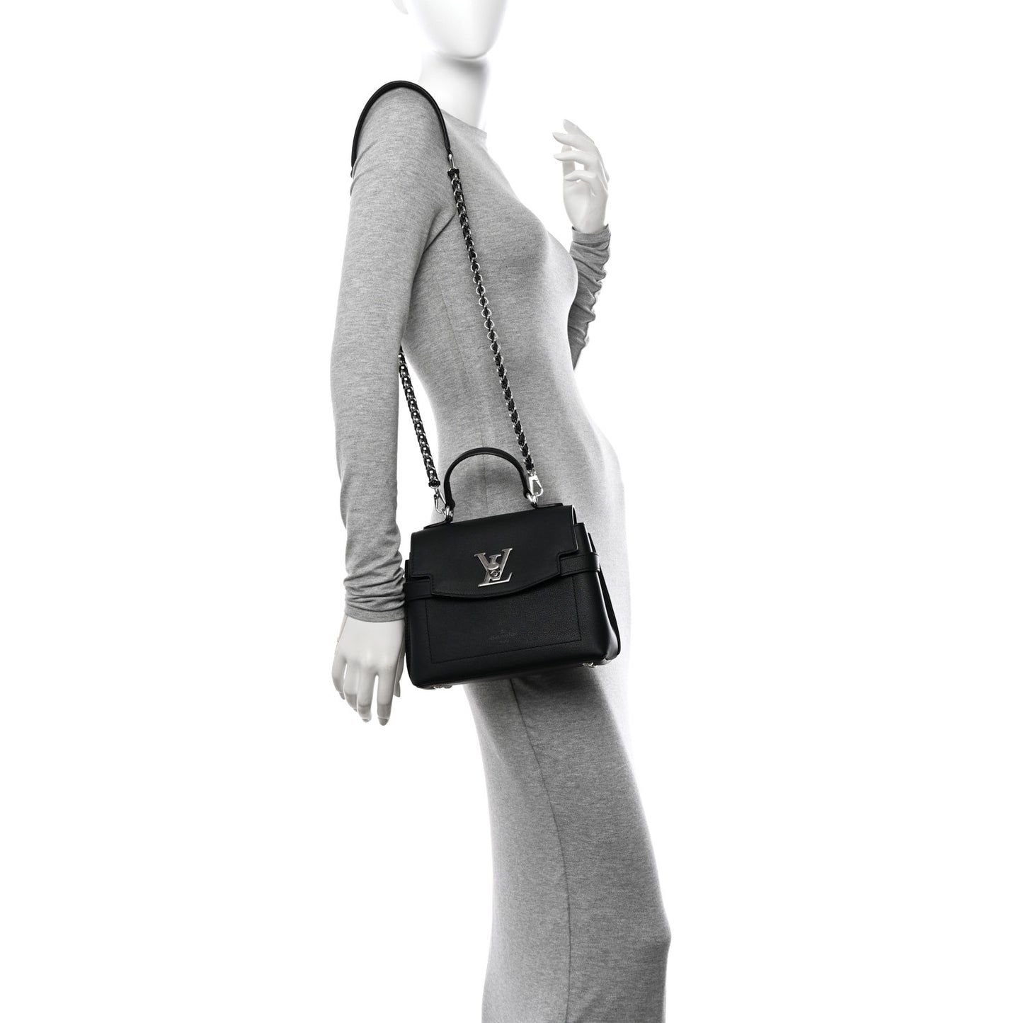 Calfskin Lockme Ever Mini Black