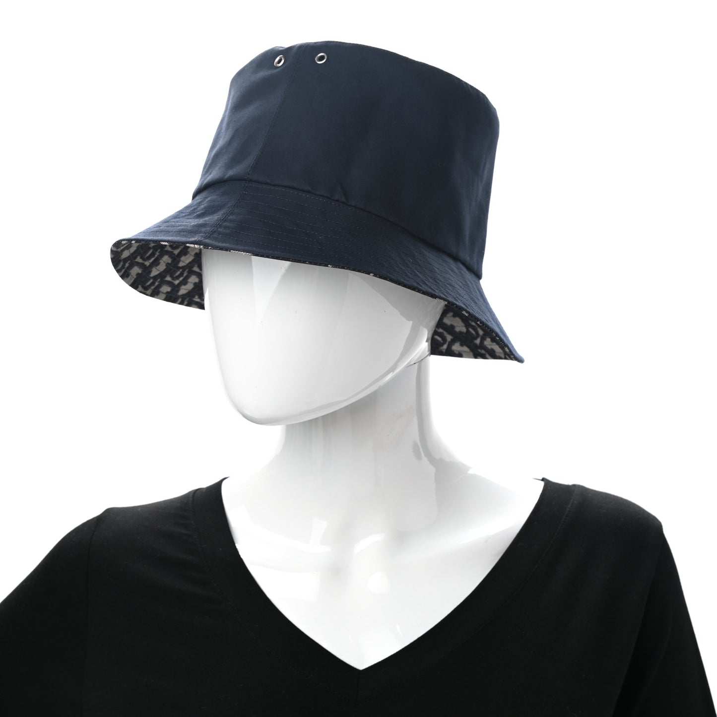 Oblique Reversible Teddy-D Brim Bucket Hat 59 Blue