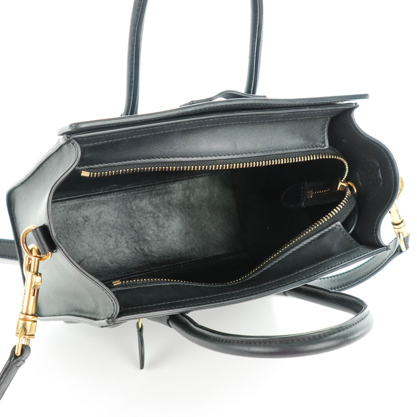 Smooth Calfskin Nano Luggage Black