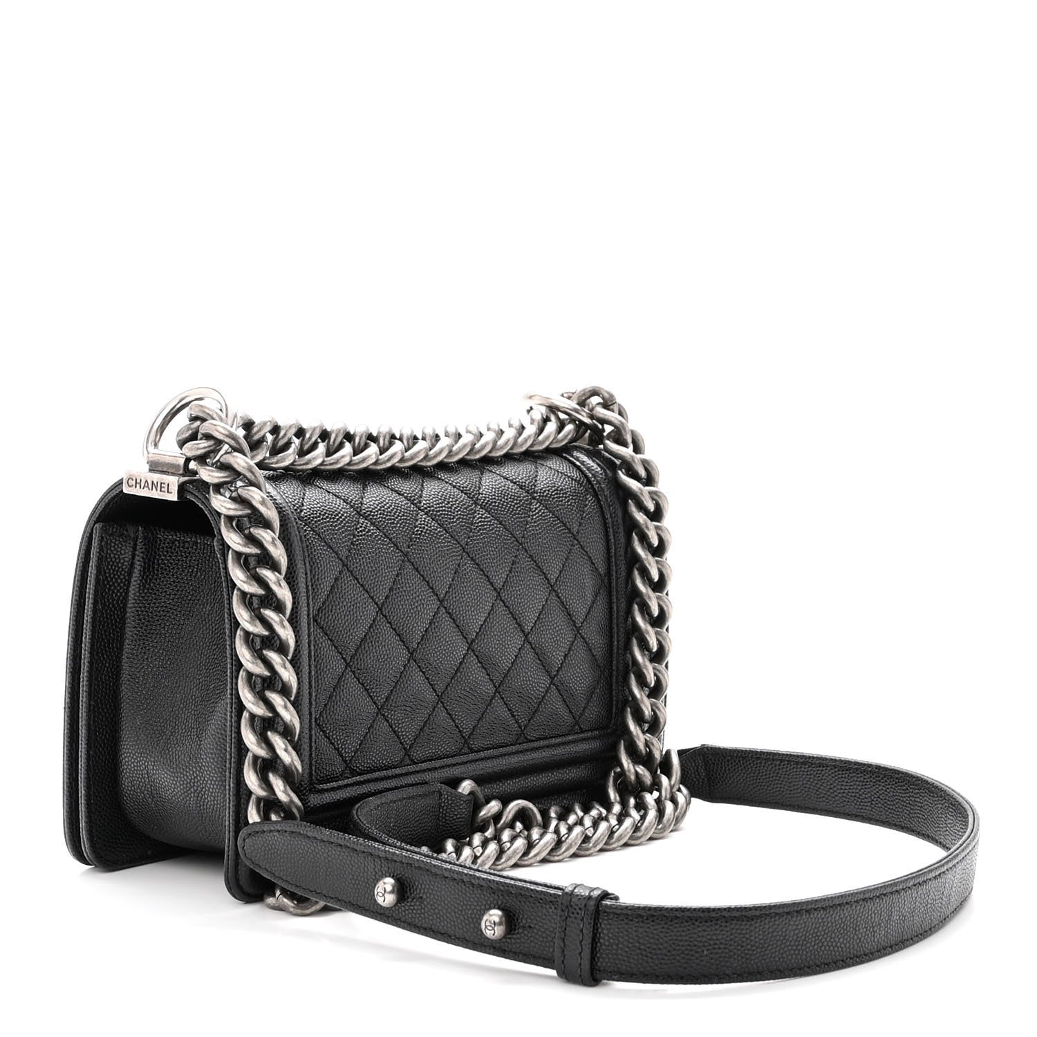 Chanel Caviar Quilted Small Boy Flap Black 3 of 12