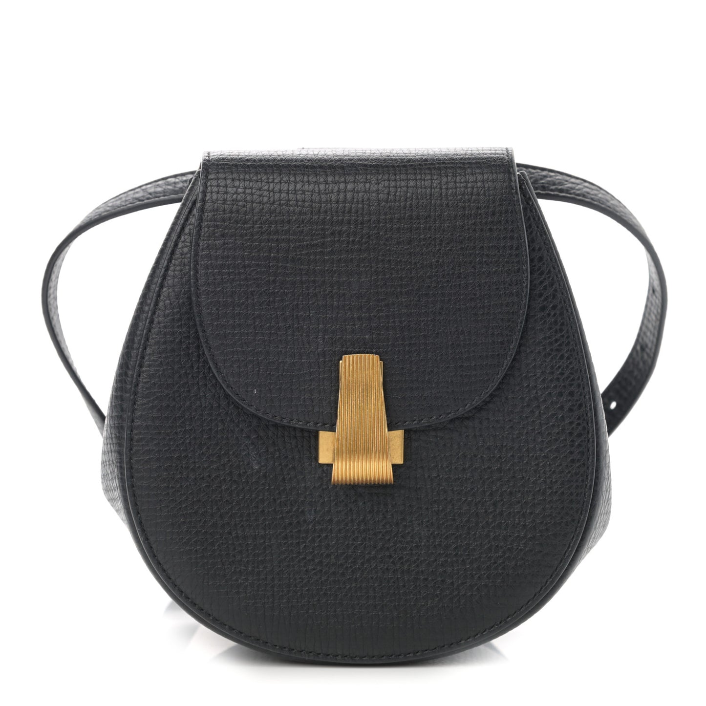 Palmellato Calfskin Rounded Belt Bag Black
