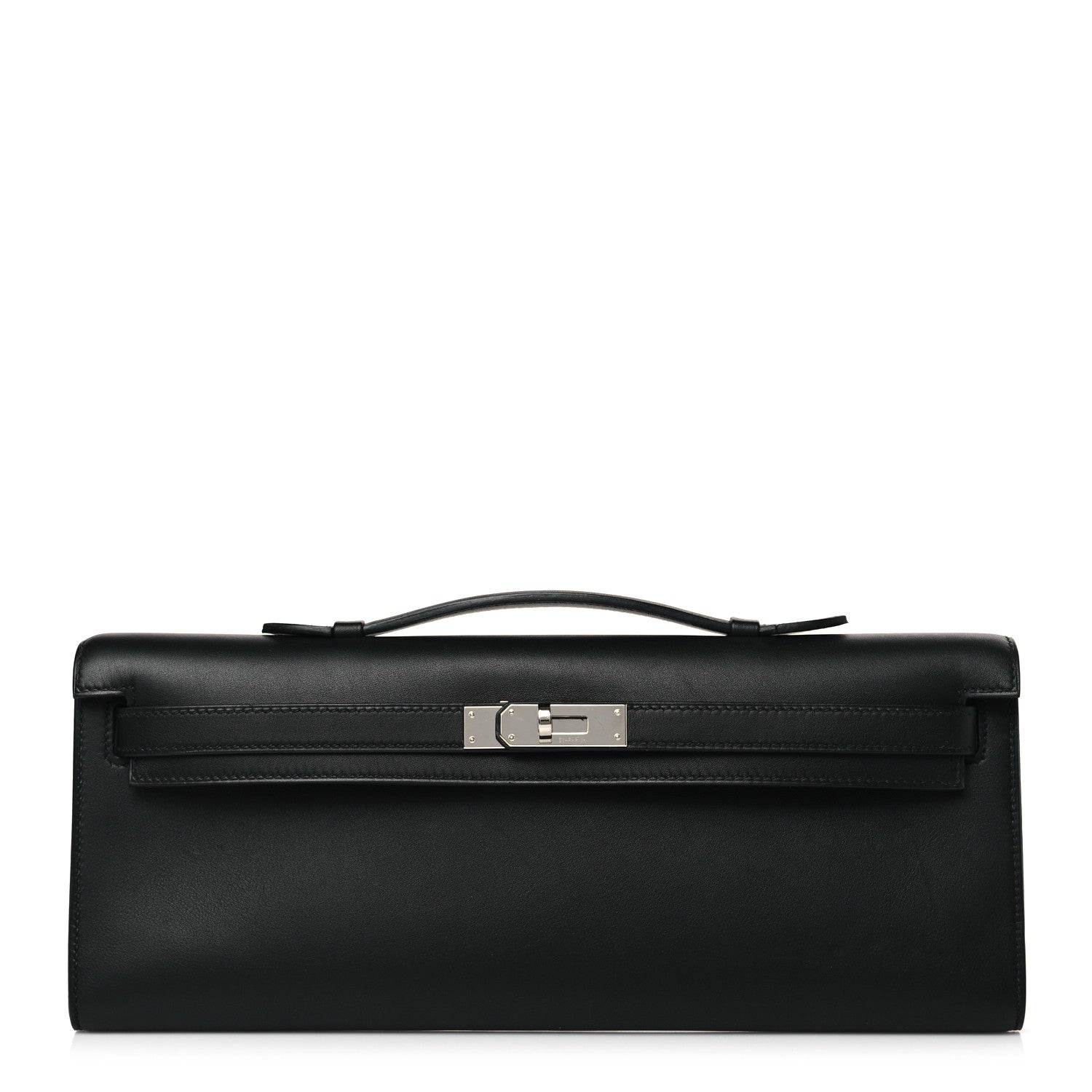 Hermes Swift Kelly Cut Clutch Pochette Black 1 of 9