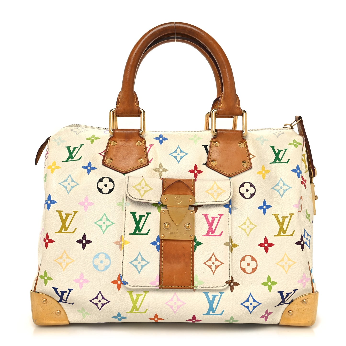 Monogram Multicolor Speedy 30 White