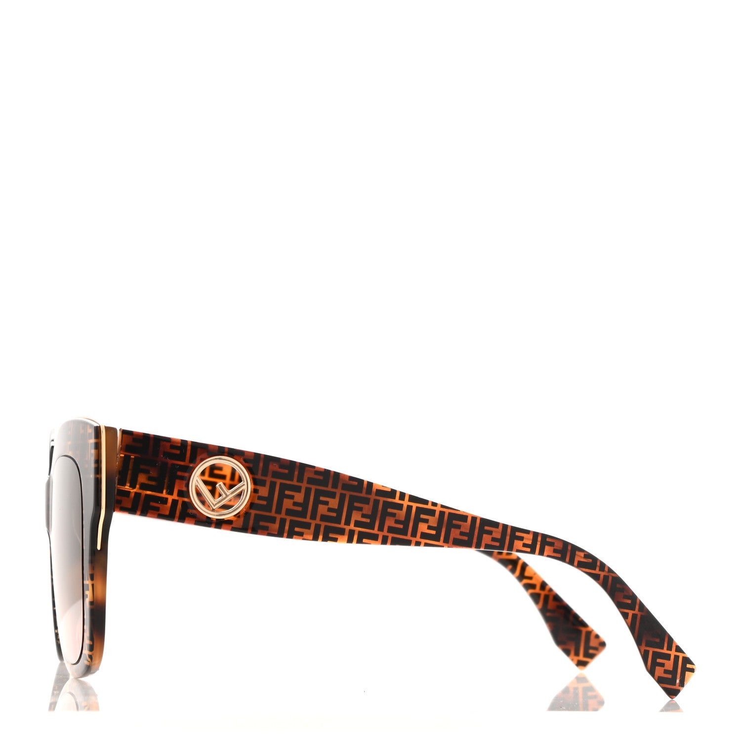 Fendi Acetate F is Fendi FF Sunglasses 0359/S Tortoise Camouflage 3 of 7