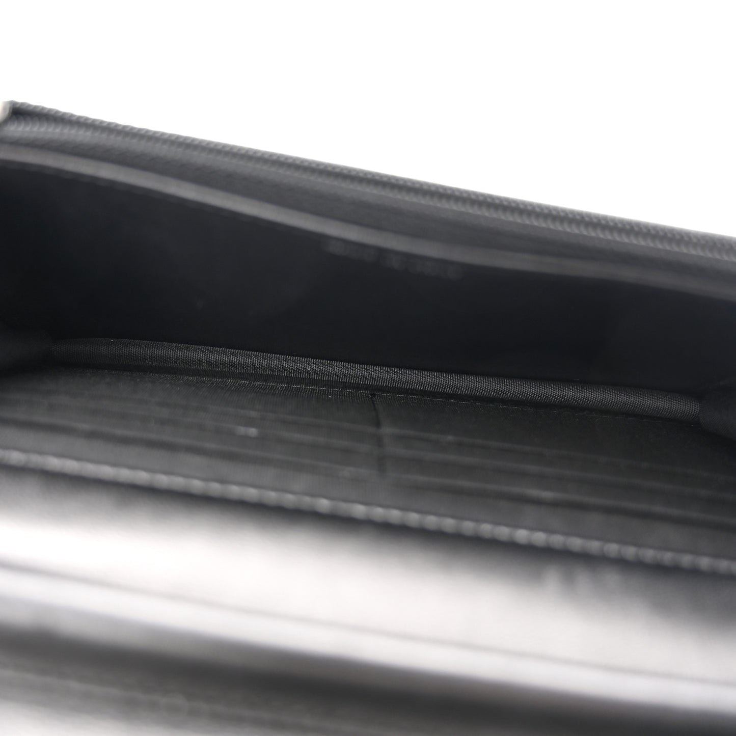 Lambskin Quilted Boy Wallet On Chain WOC Black