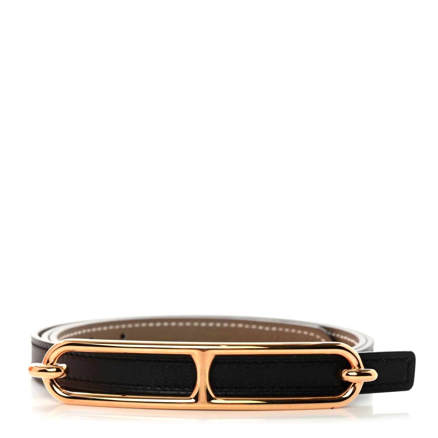 Hermes Swift Epsom 13mm Roulis Belt 85 Etoupe Black 1 of 7