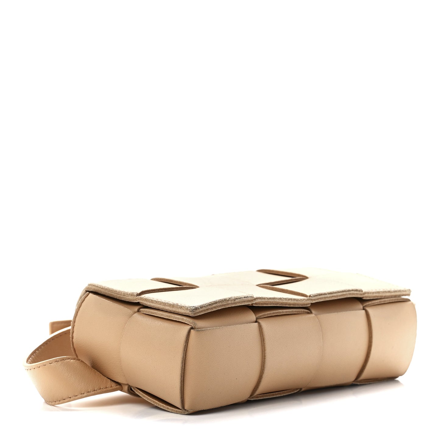 Nappa Maxi Intreccio The Belt Cassette Bag Almond