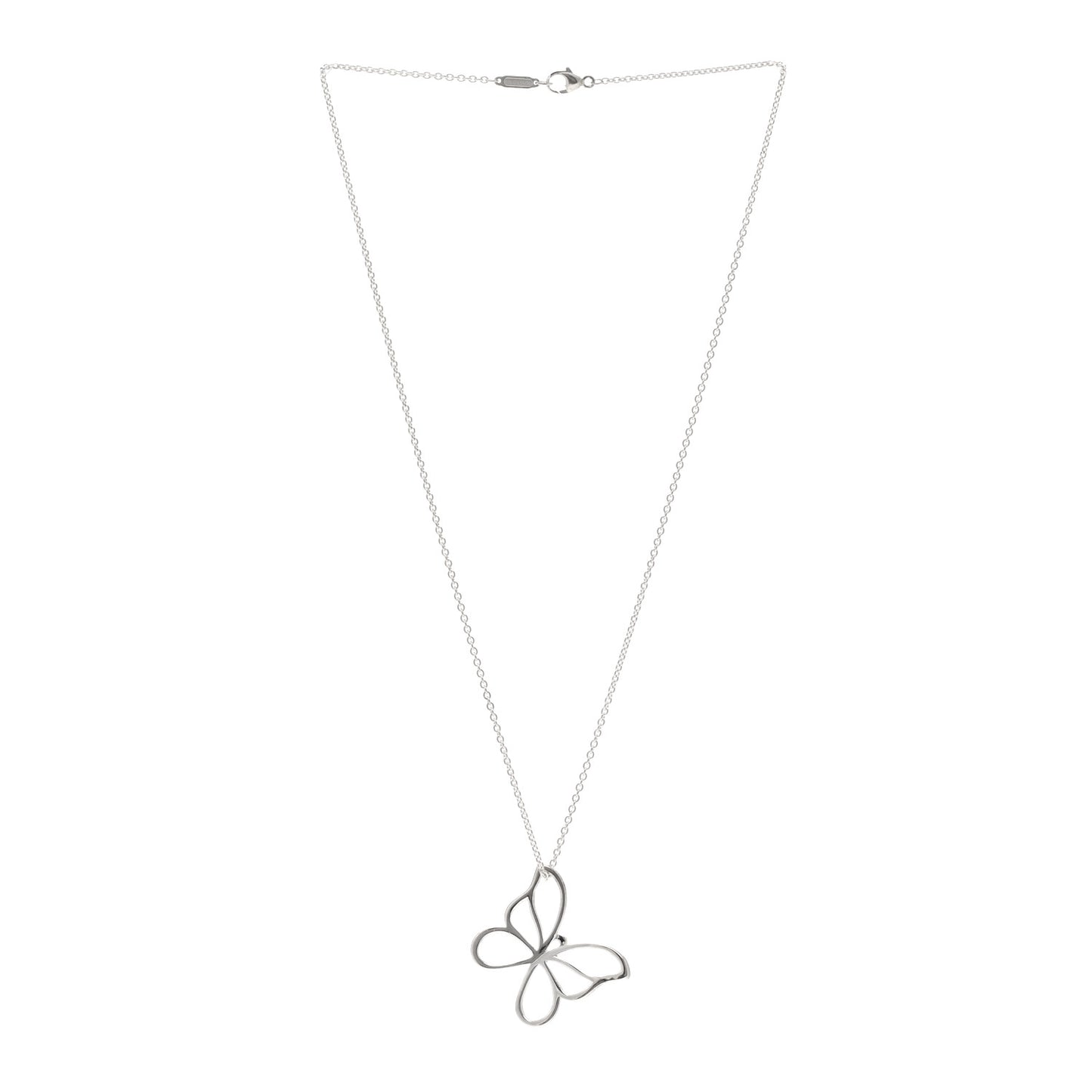 Sterling Silver Butterfly Pendant Necklace
