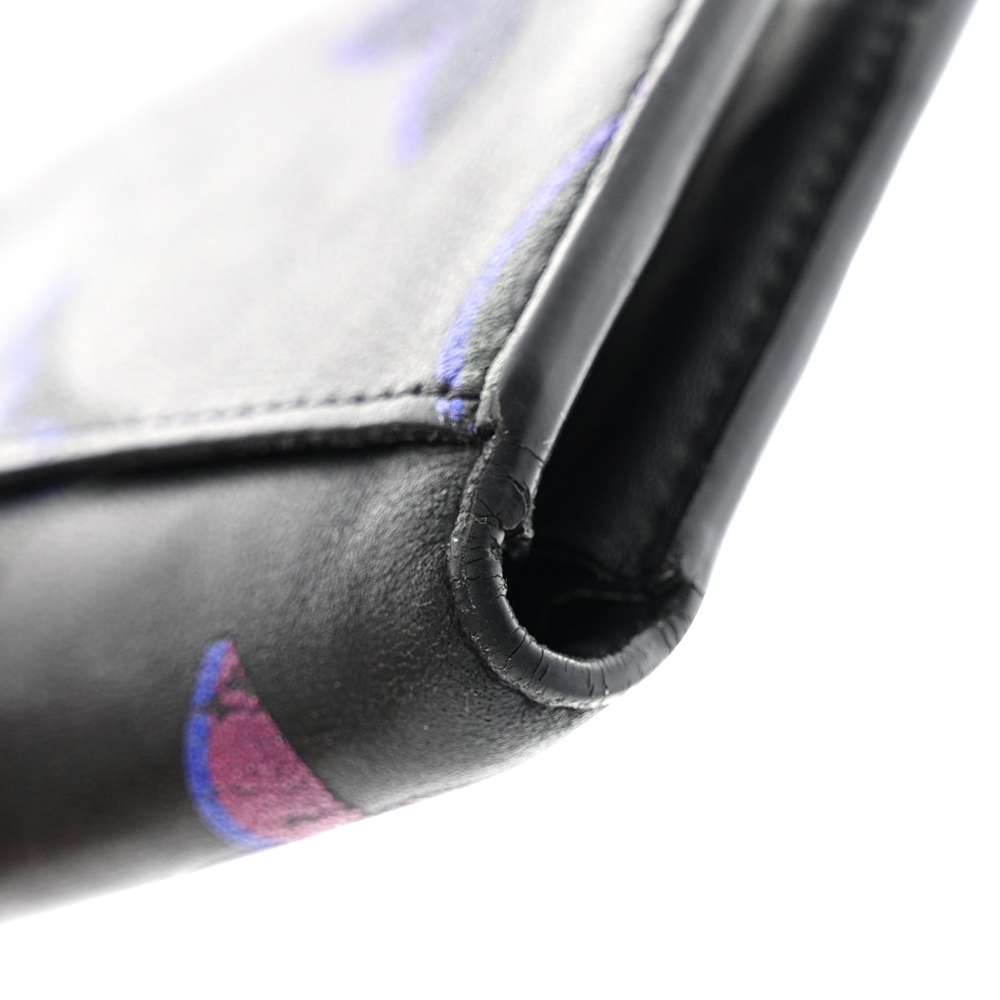 Calfskin Monogram Spotlight Pocket Organizer Black Multicolor
