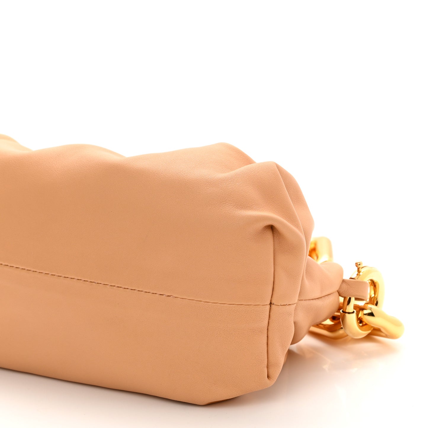 Calfskin Teen Chain Pouch Almond