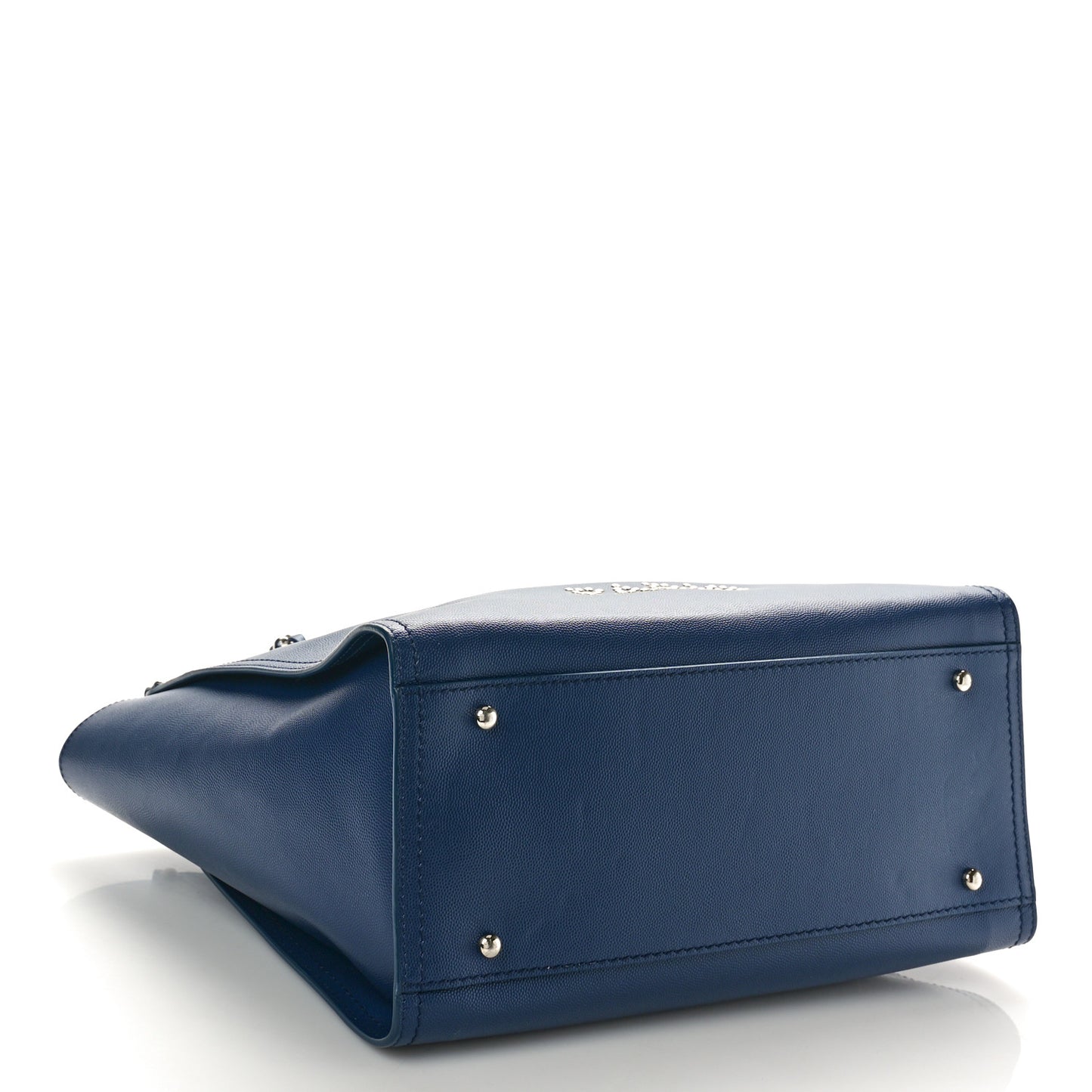 Caviar Small Studded Deauville Tote Navy