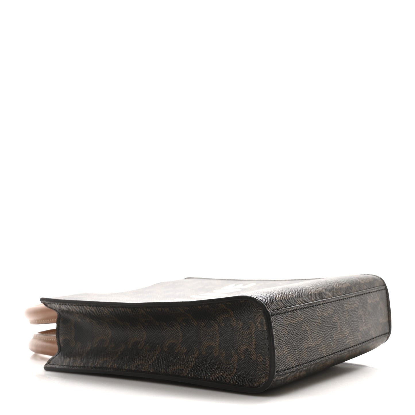 Triomphe Canvas Calfskin Mini Vertical Cabas Tan