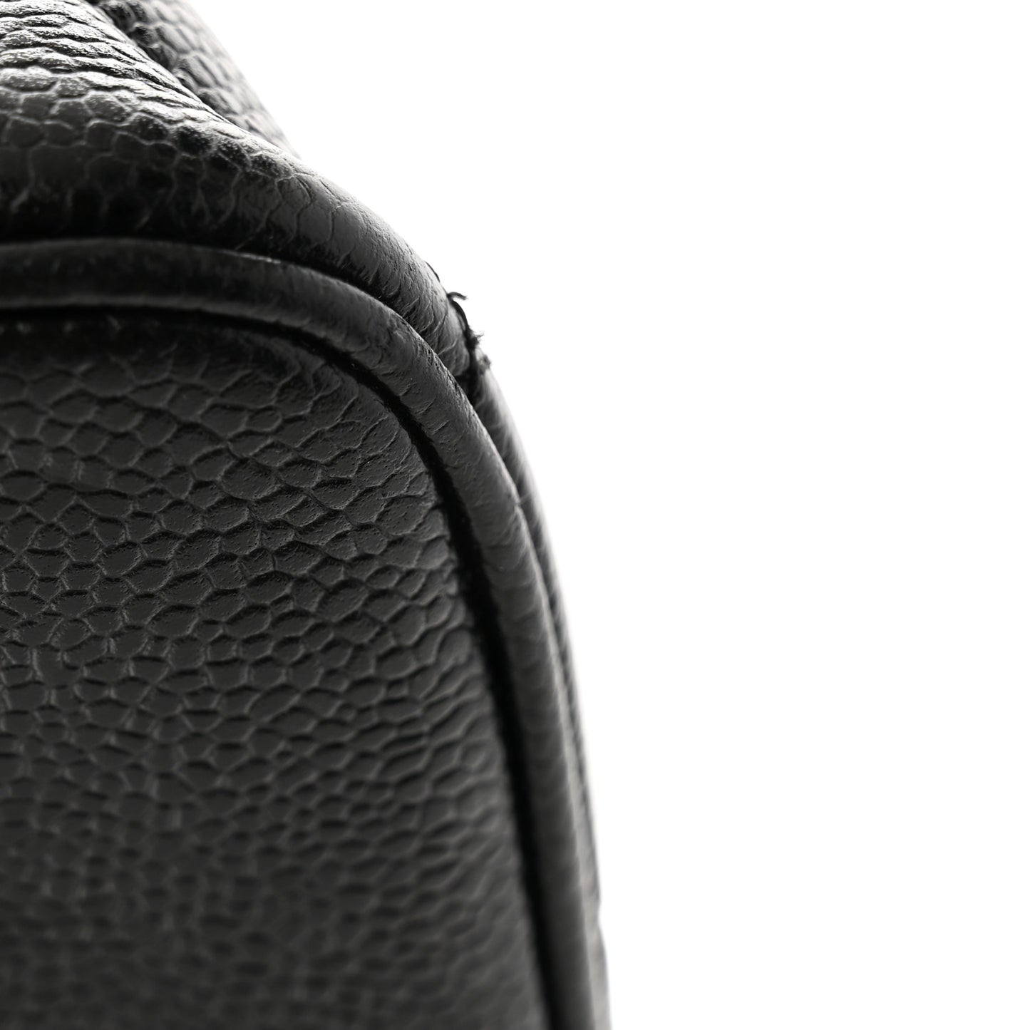 Caviar Quilted Medallion Tote Black