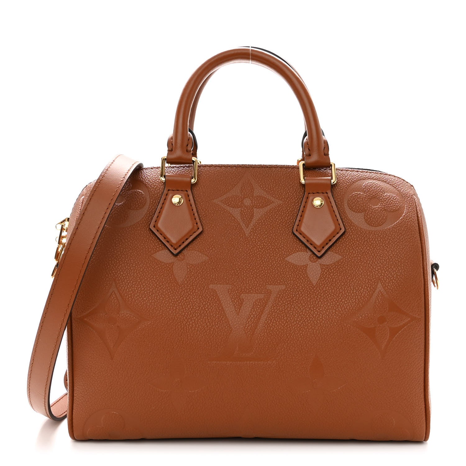 Louis Vuitton Empreinte Monogram Giant Speedy Bandouliere 25 Cognac 1 of 9