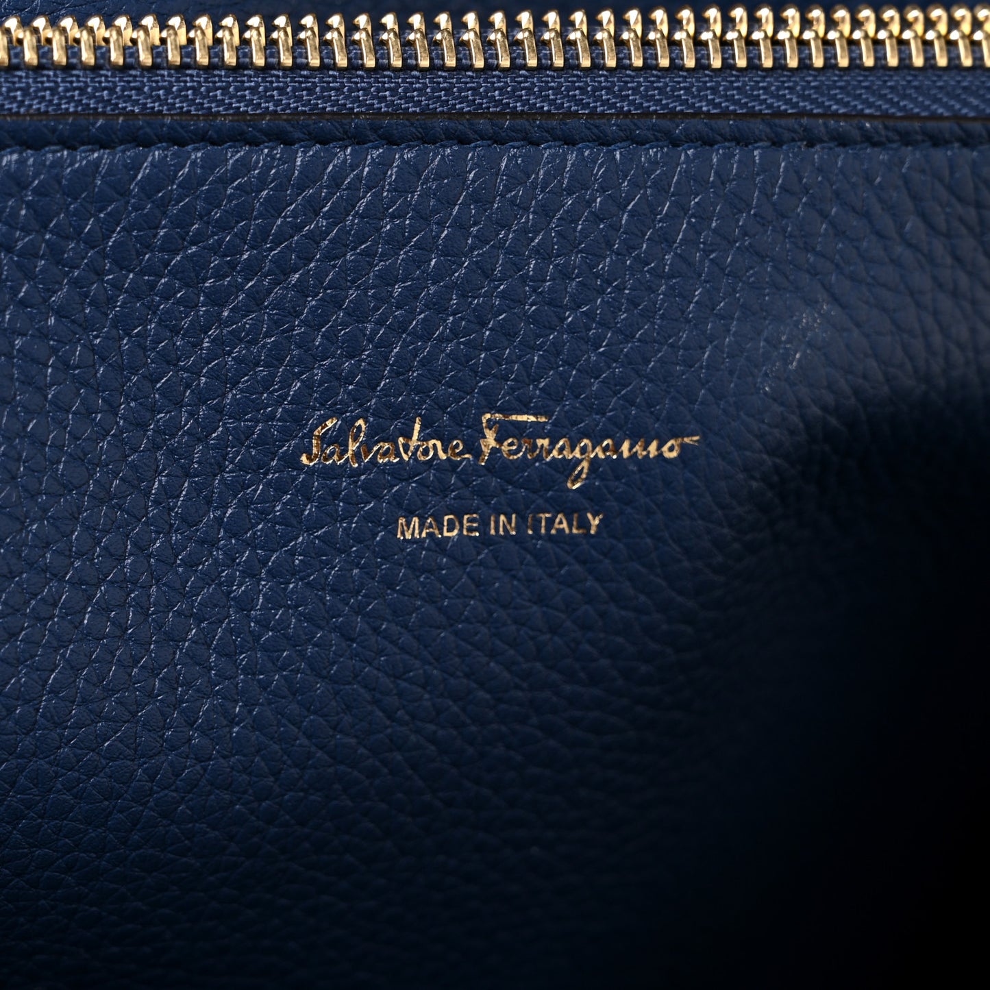 Calfskin Large Studio Top Handle Bag Navy