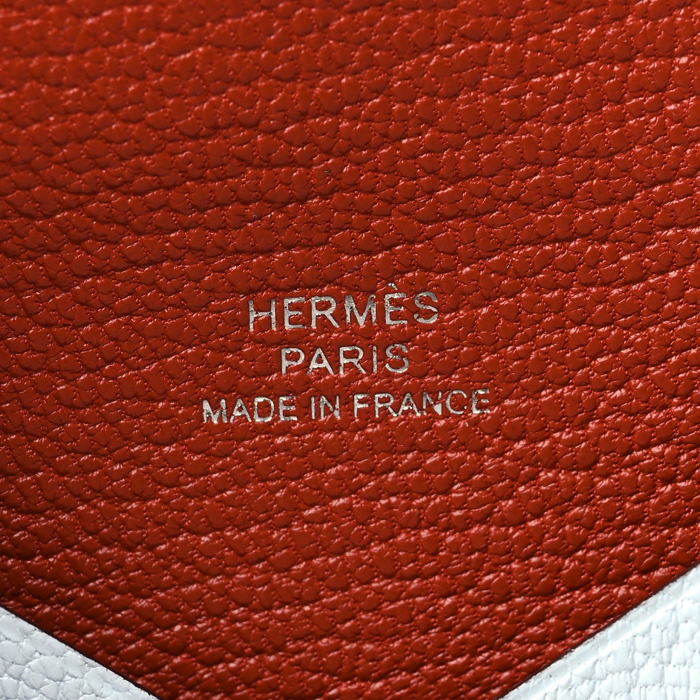 Chevre Mysore Verso Calvi Card Case Bleu Brume Brique