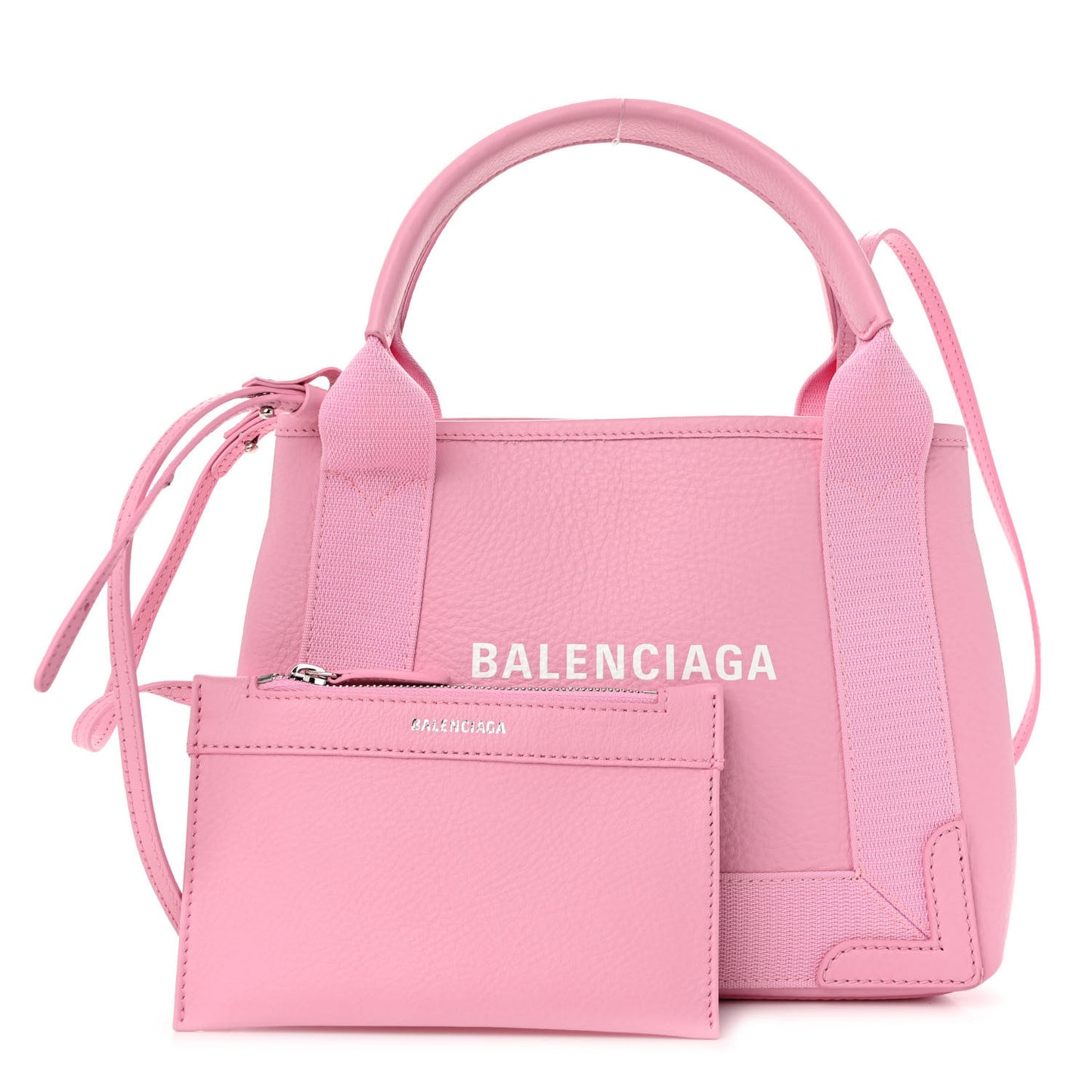 Calfskin Navy Cabas XS Candy Pink White
