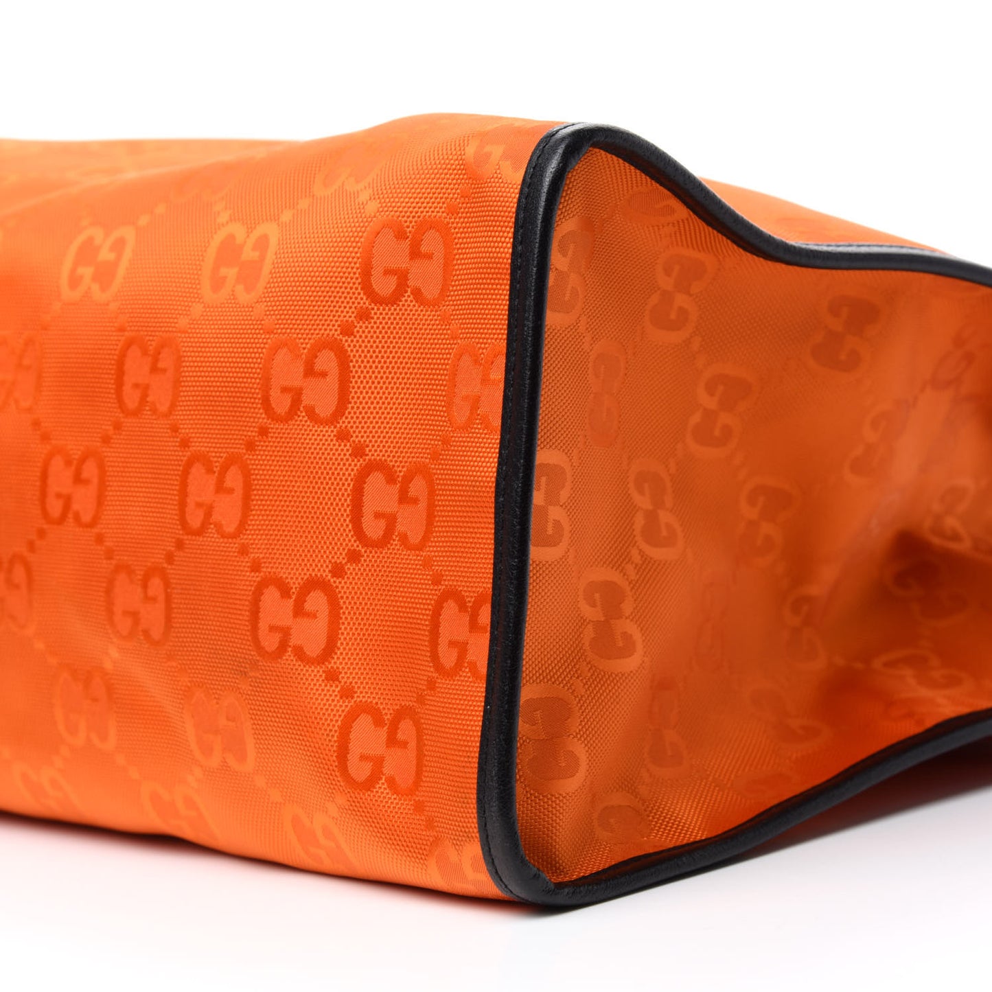 Econyl Nylon Monogram Large Off The Grid Tote Bag Carrot Orange Black