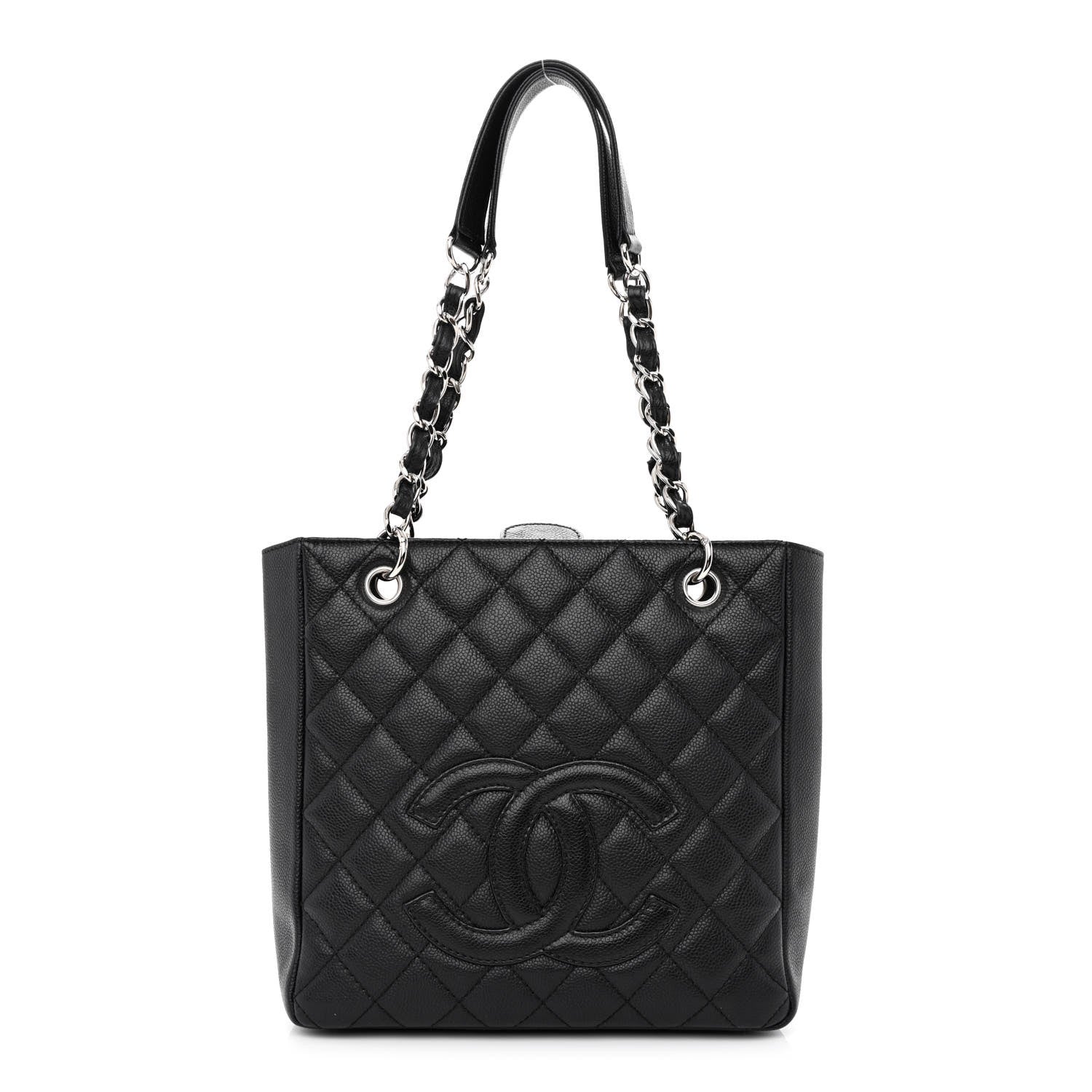 Chanel Caviar Quilted Petit Shopping Tote PST Black 1 of 13