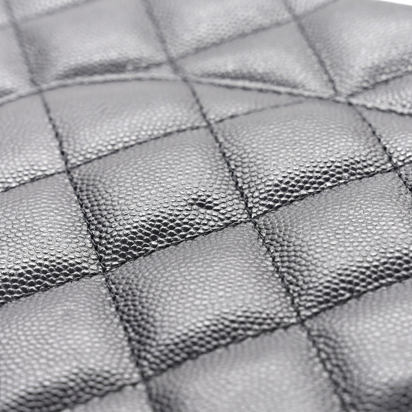 Caviar Quilted Jumbo Double Flap Navy