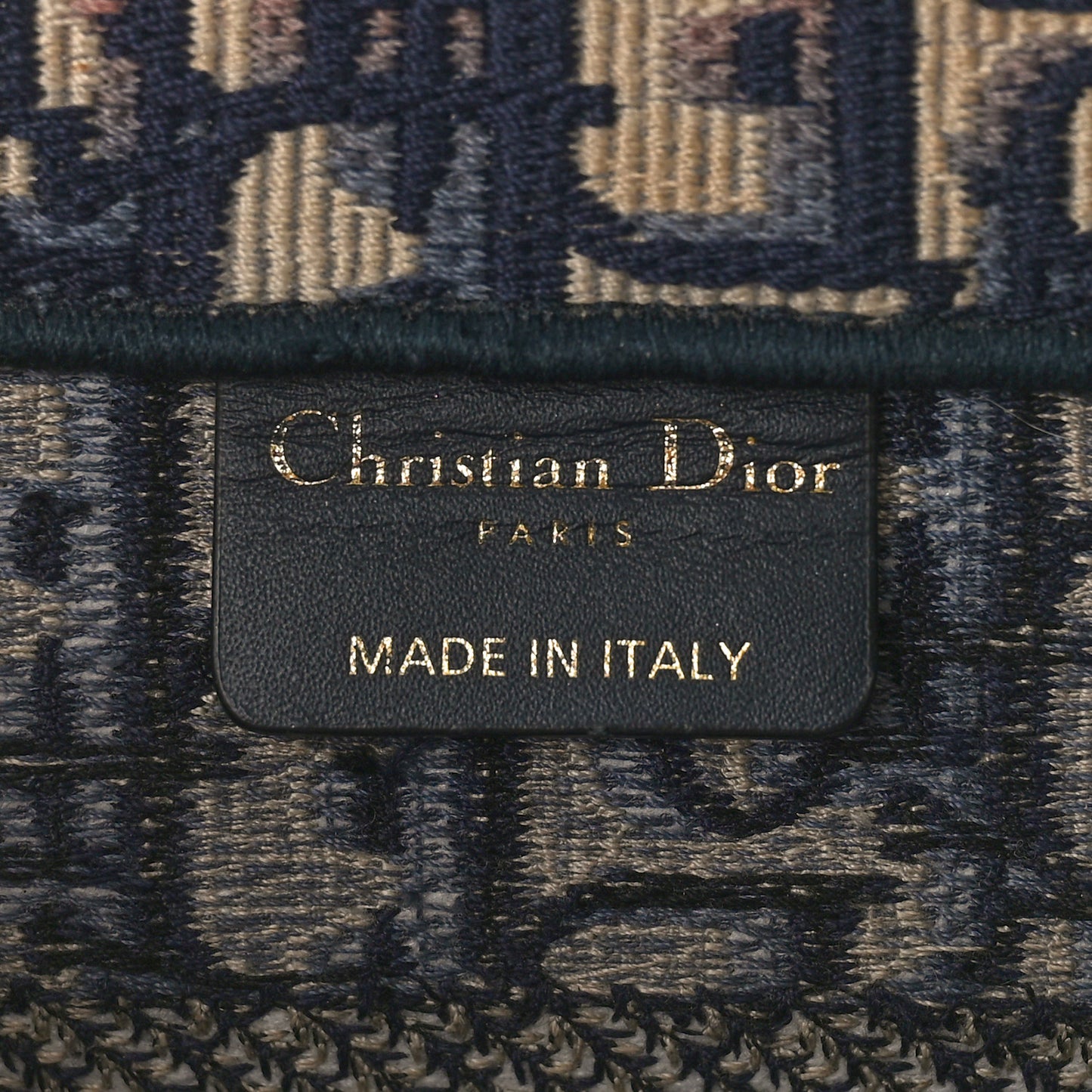 Oblique Small Book Tote Blue Multicolor