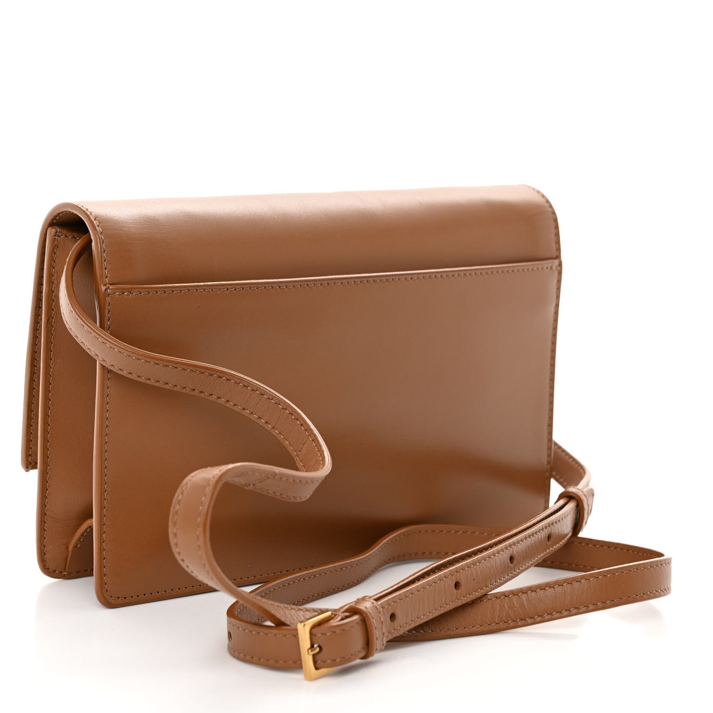 Smooth Calfskin Carre Satchel Cinnamon