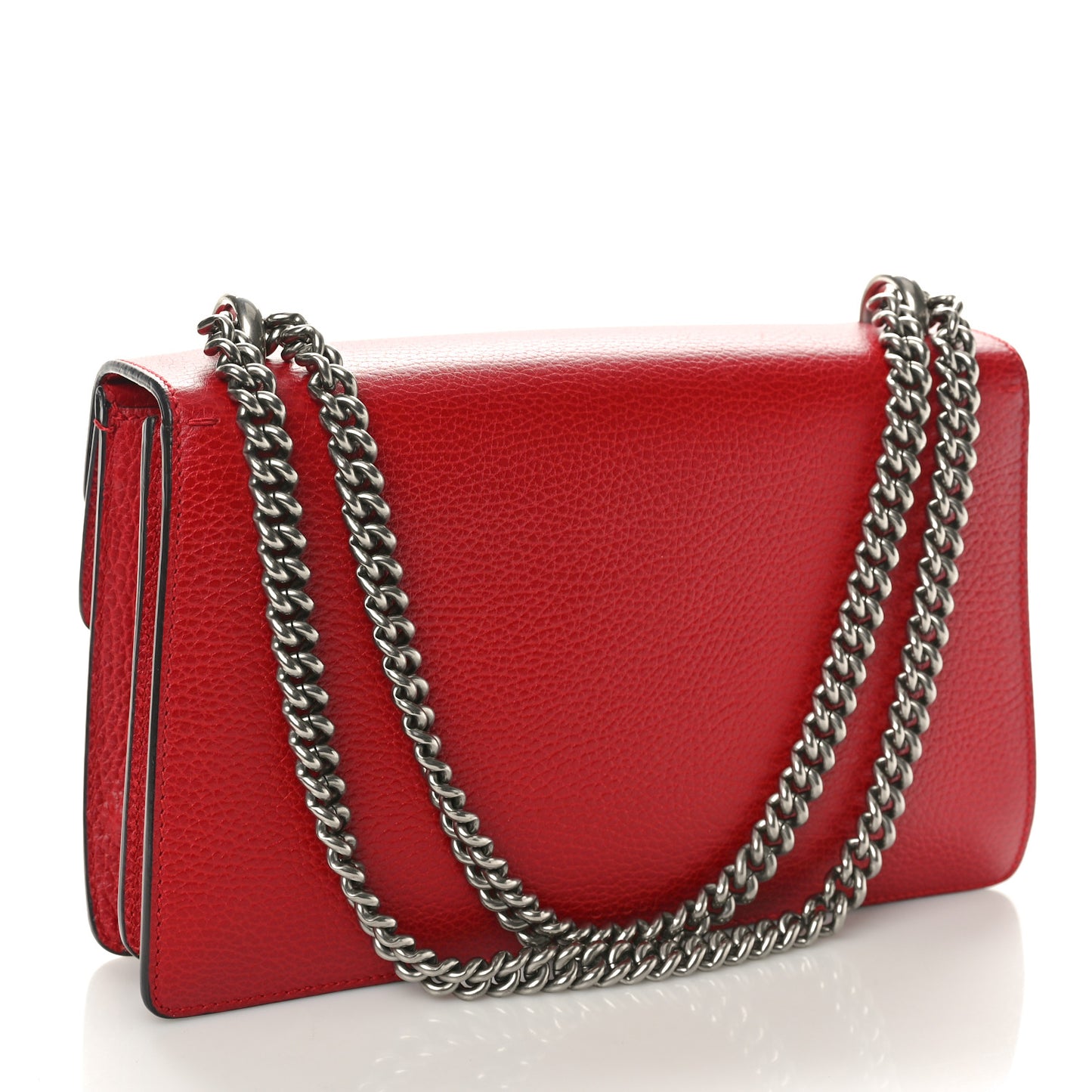 Dollar Calfskin Swarovski Crystal Small Dionysus Shoulder Bag Hibiscus Red