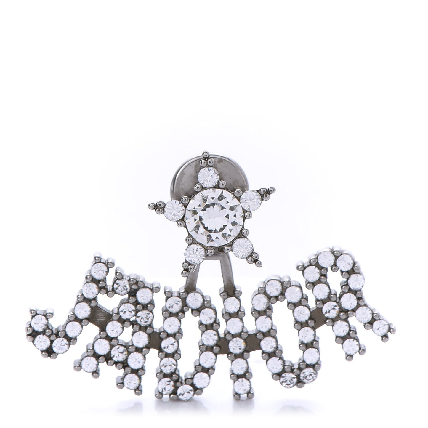 Palladium Crystal J'adior Earring
