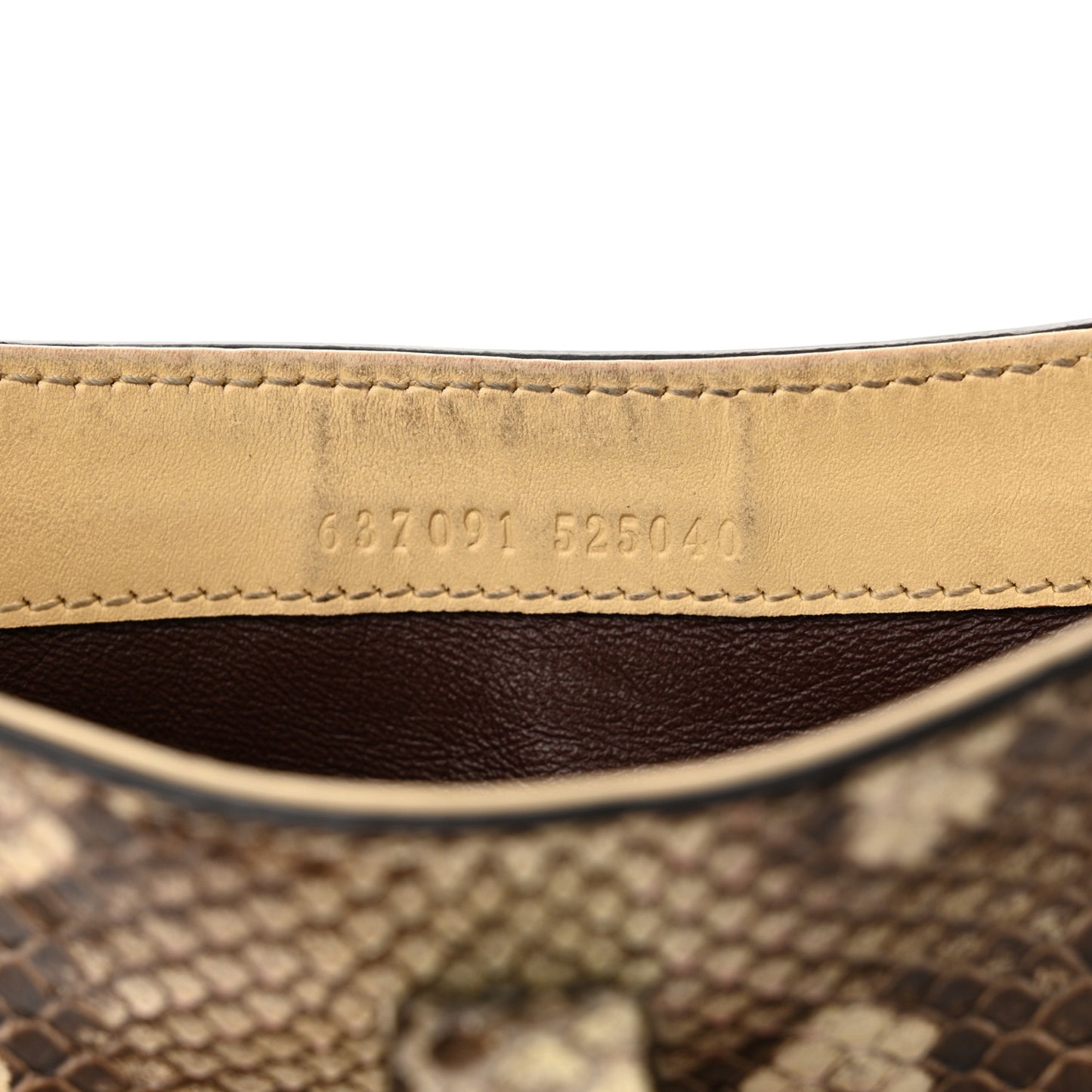 Snakeskin Mini Jackie 1961 Hobo Beige