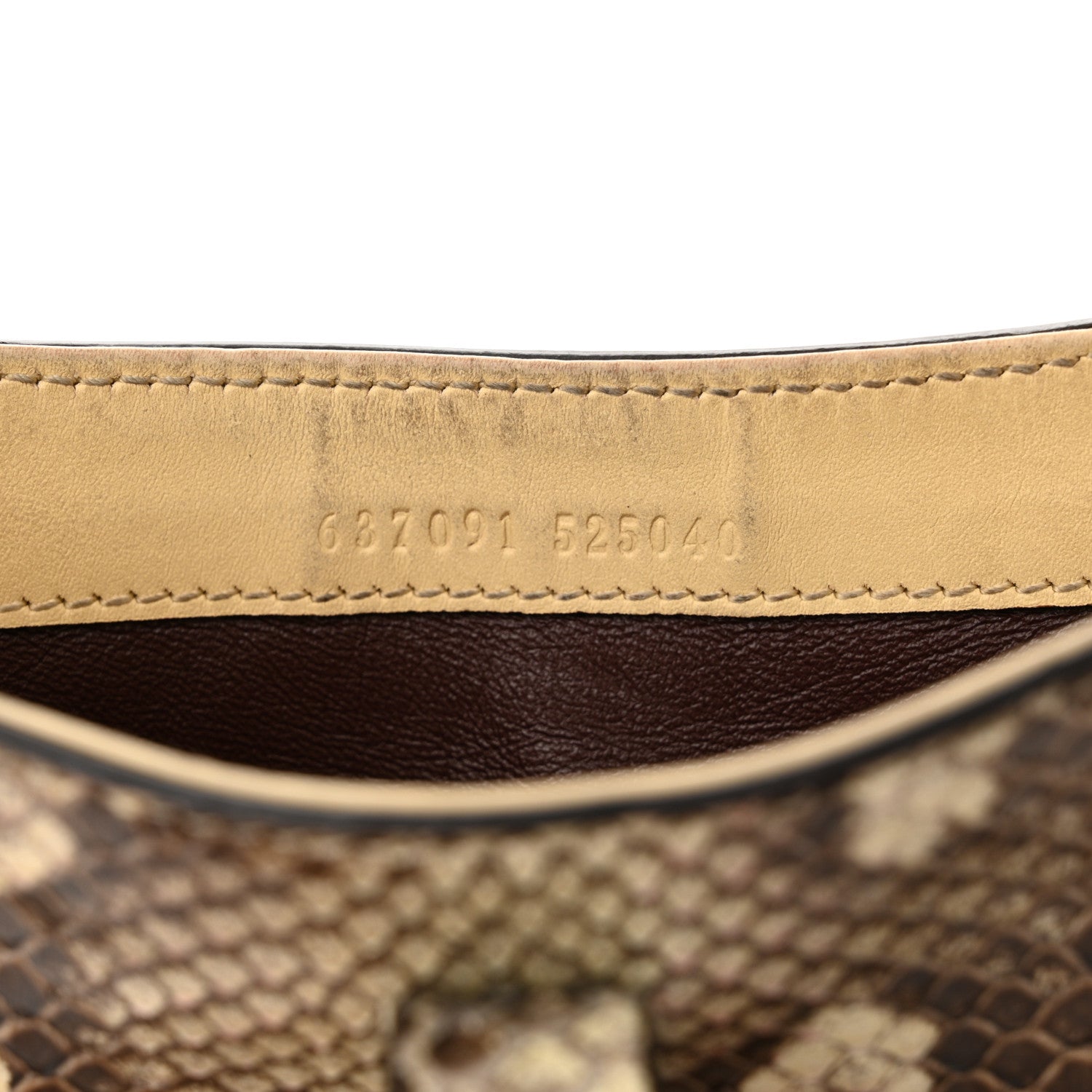 Gucci Snakeskin Mini Jackie 1961 Hobo Beige 7 of 18