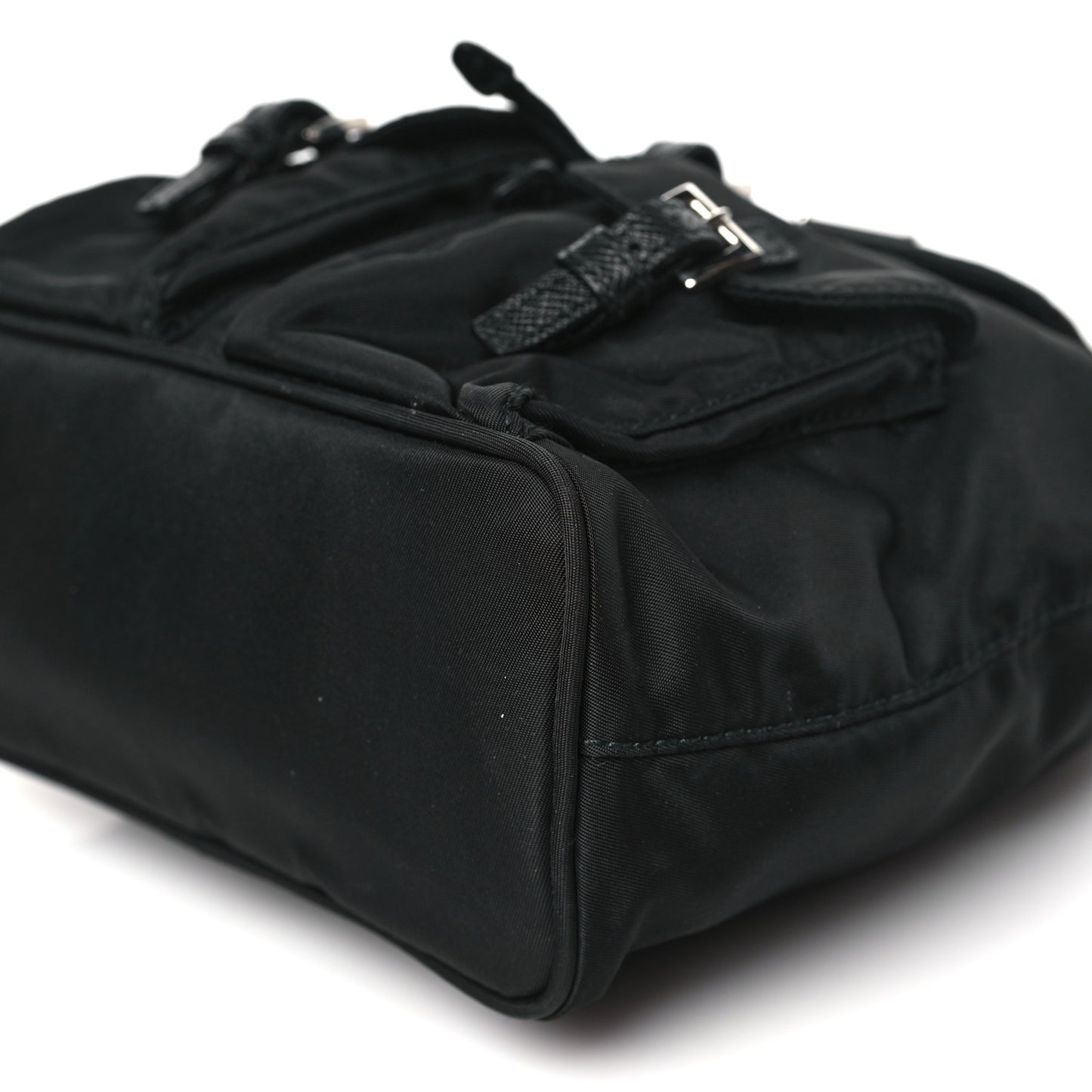 Nylon Vela Mini Crossbody Backpack Black