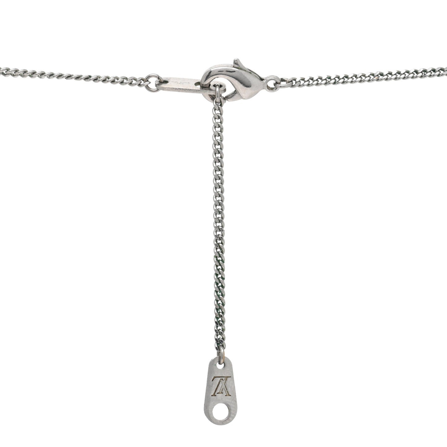 Lacquer Crystal Aquatics Necklace Silver