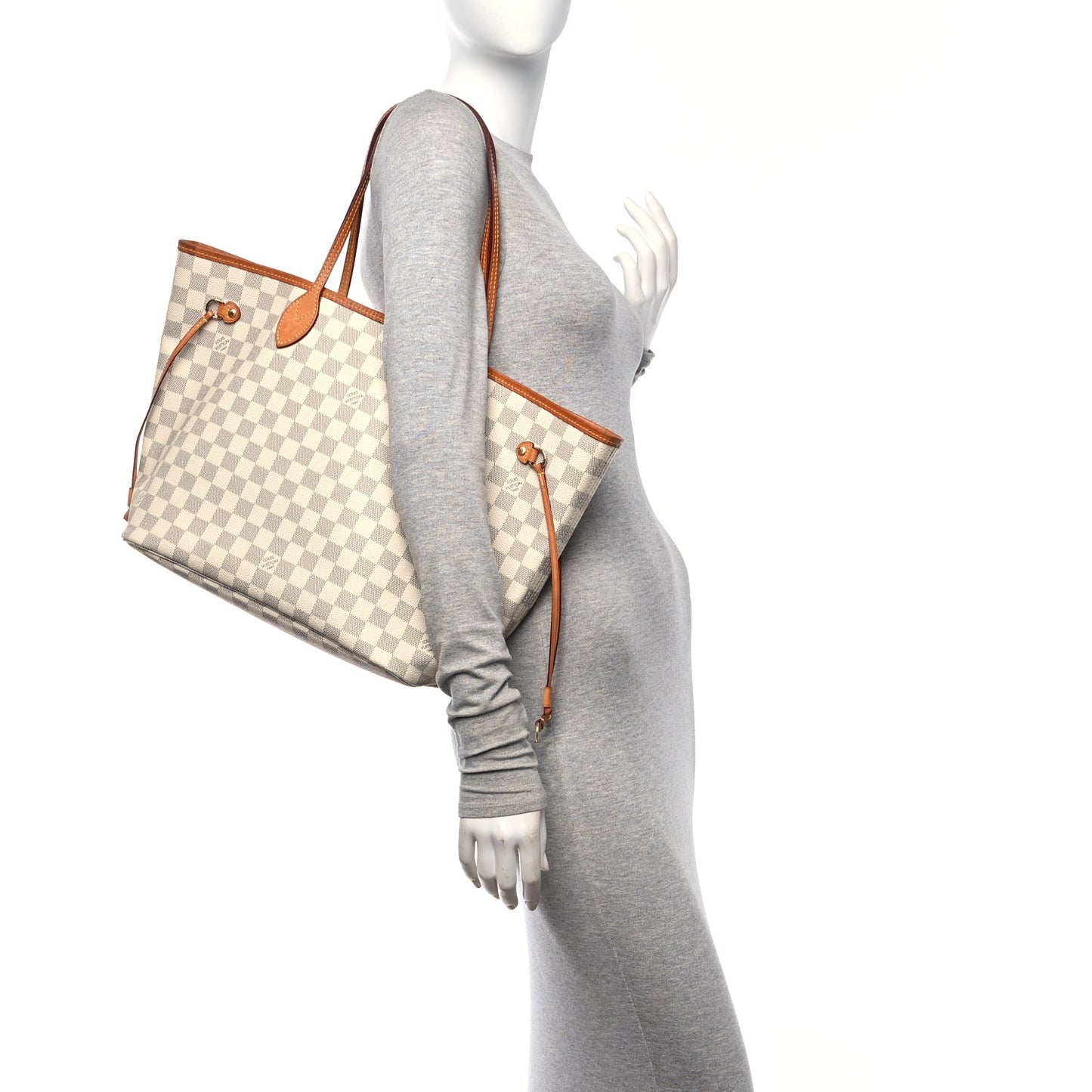 Damier Azur Neo Neverfull MM Rose Ballerine