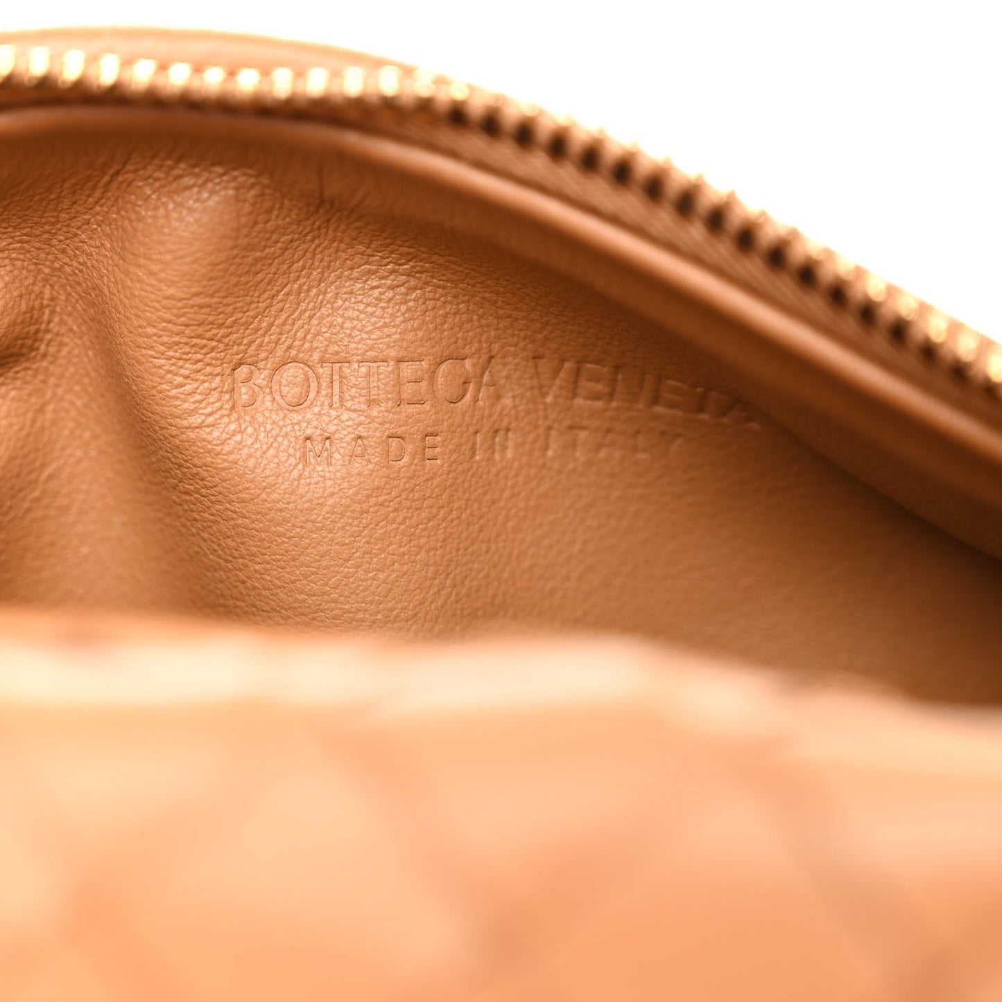 Nappa Intrecciato Mini Jodie Caramel