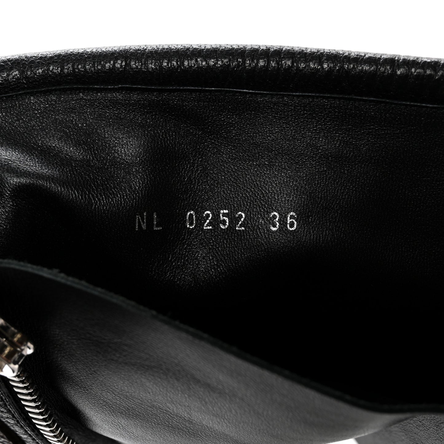 Calfskin Monogram Patti Wedge Tall Boots 36 Black