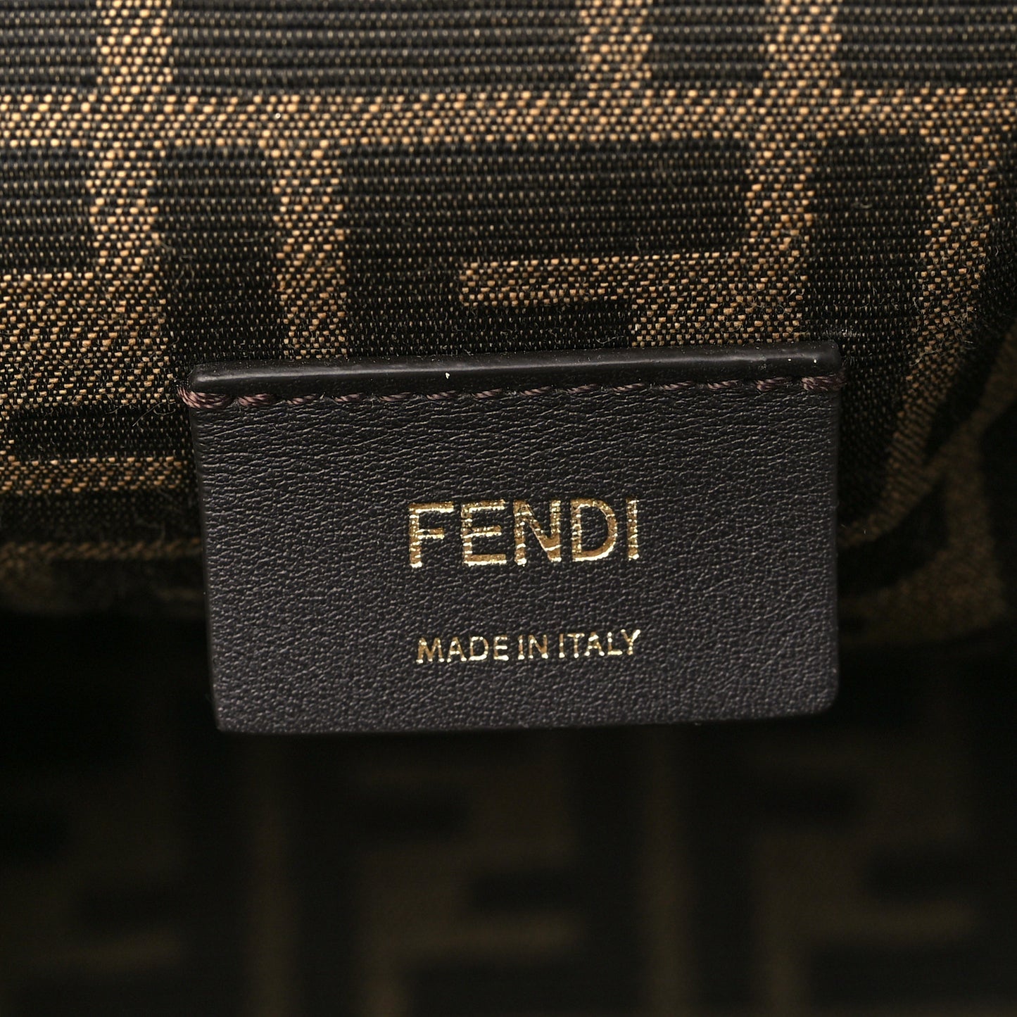 Shiny Nappa Medium Fendi First Caramello