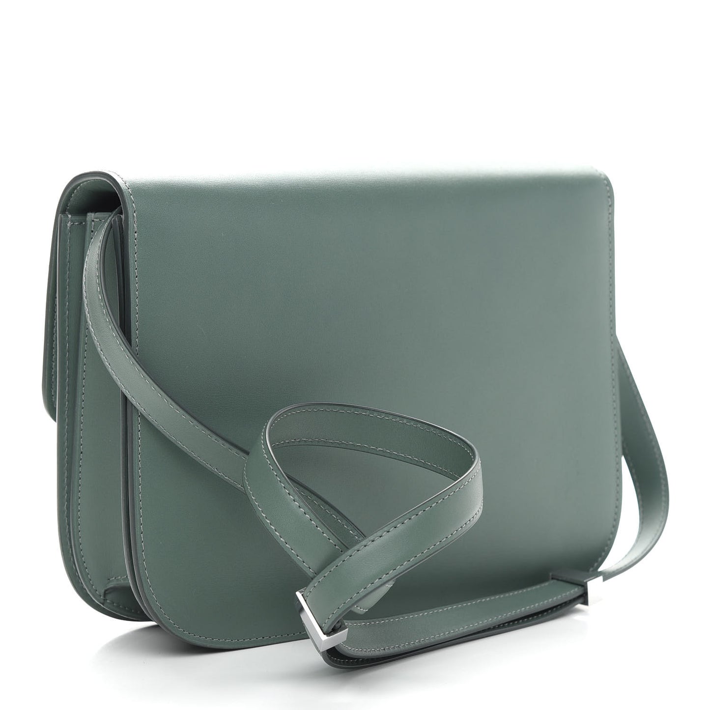 Box Calfskin Medium Classic Box Flap Bag Jade