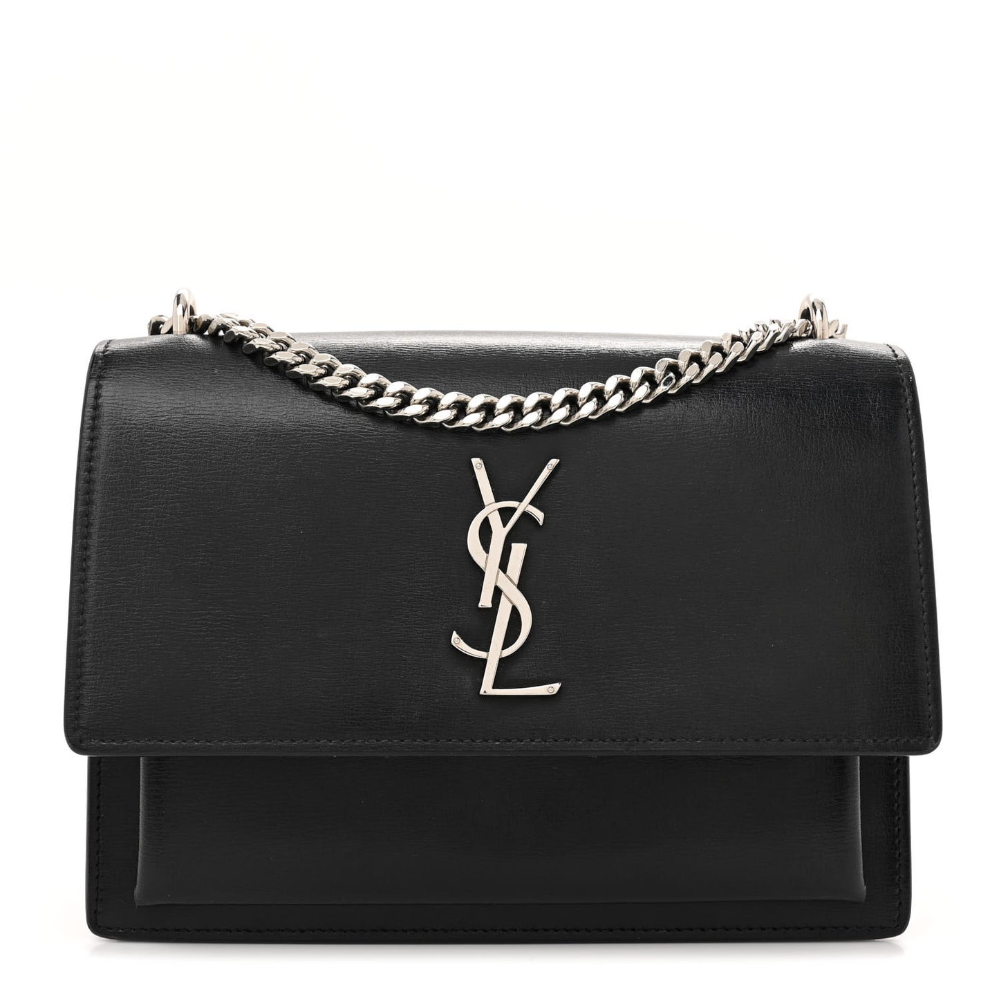 Coated Bark Calfskin Medium Monogram Sunset Black