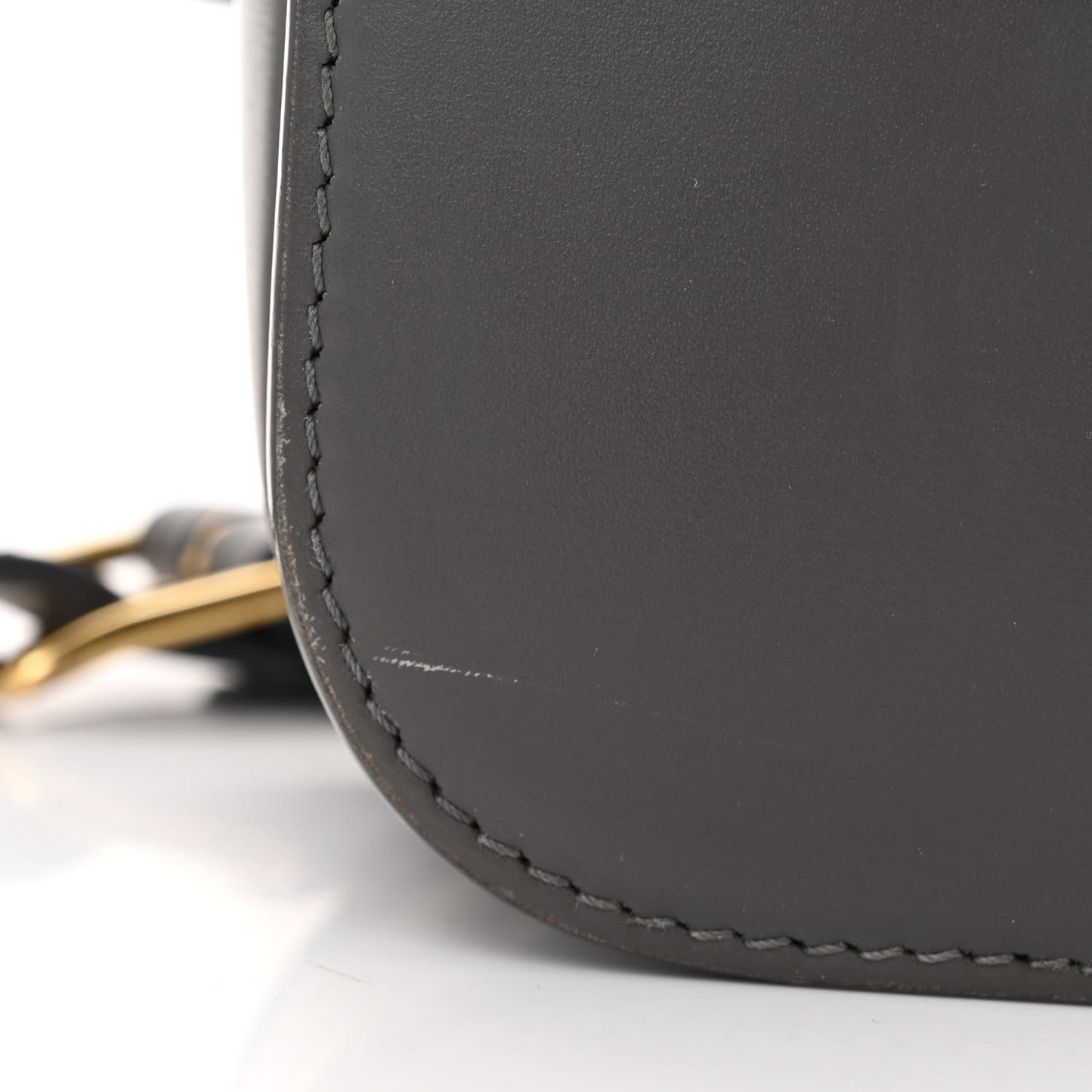 Shiny Calfskin Medium Triomphe Grey