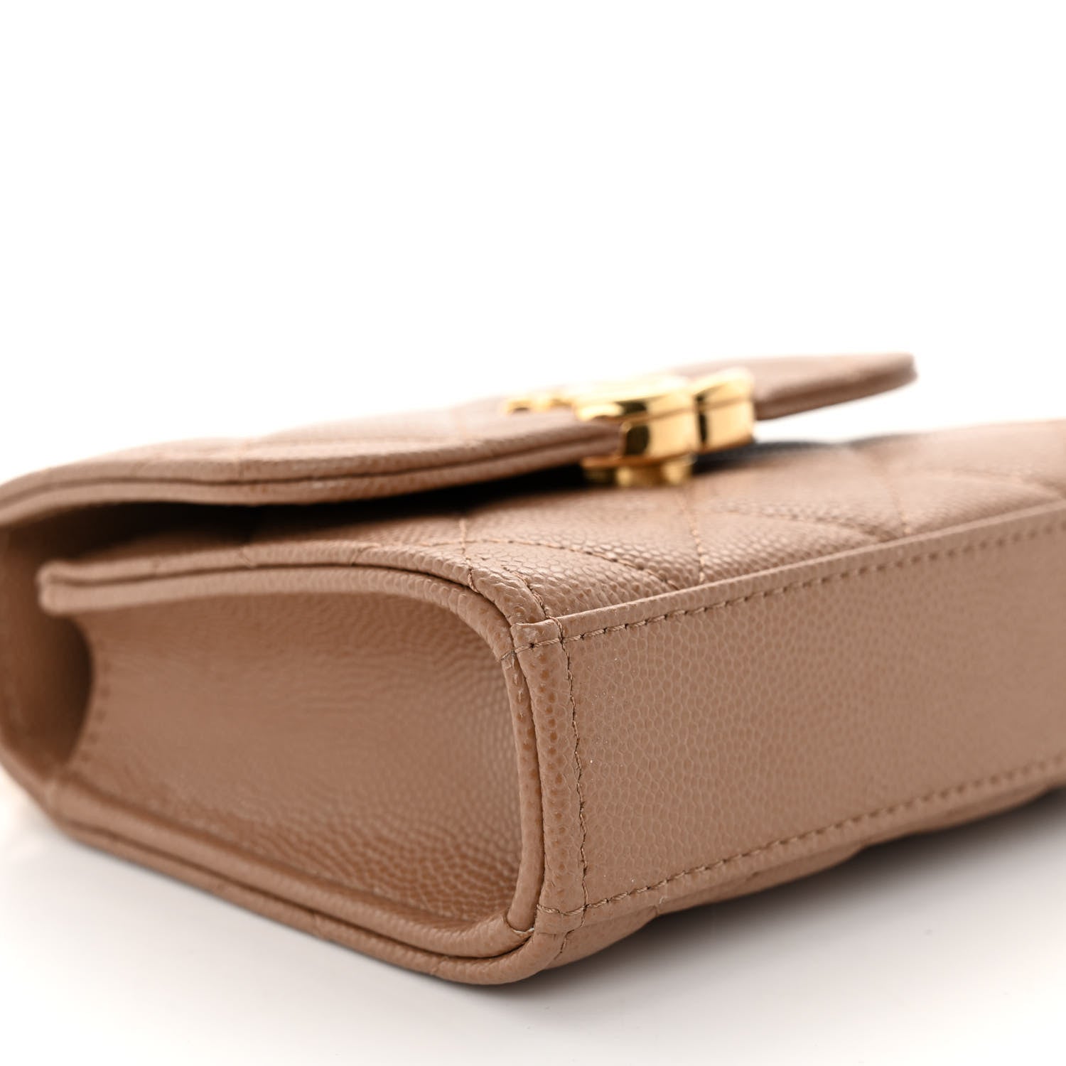 Chanel Caviar Quilted Coco First Clutch With Chain Beige 9 of 11