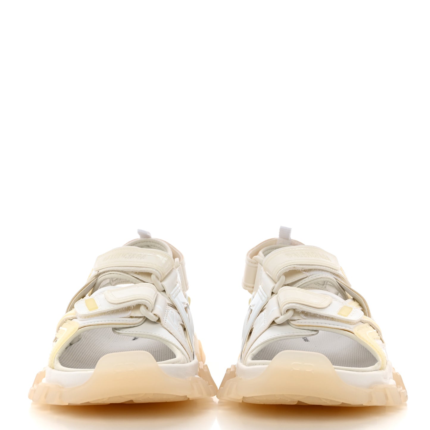 Neoprene Rubber Clear Sole Womens Track Sandals 39 White