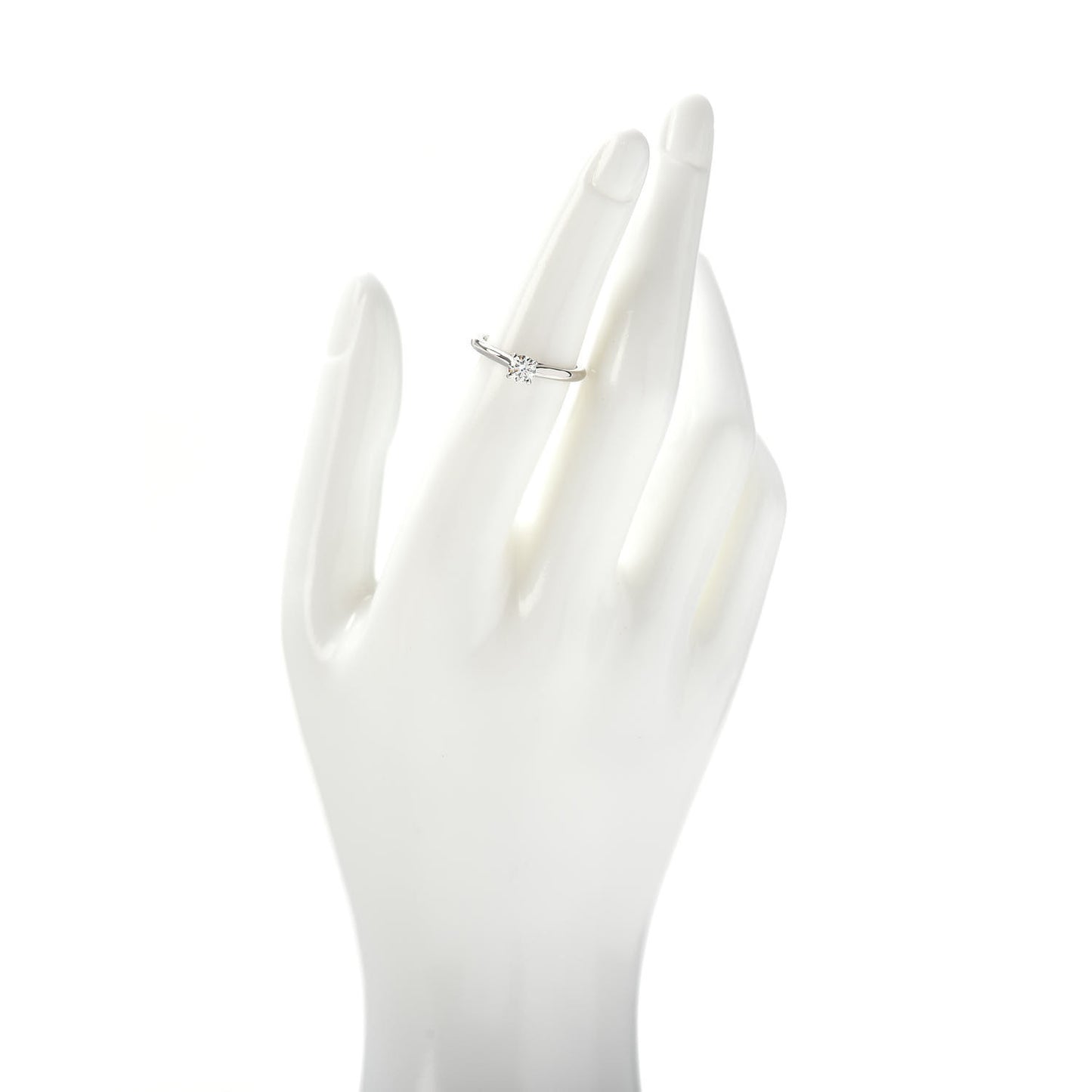 Platinum Diamond .35ct Solitaire Engagement Ring 51 5.75
